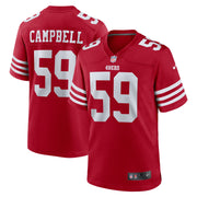 De'Vondre Campbell San Francisco 49ers Nike Team Game Jersey -  Scarlet