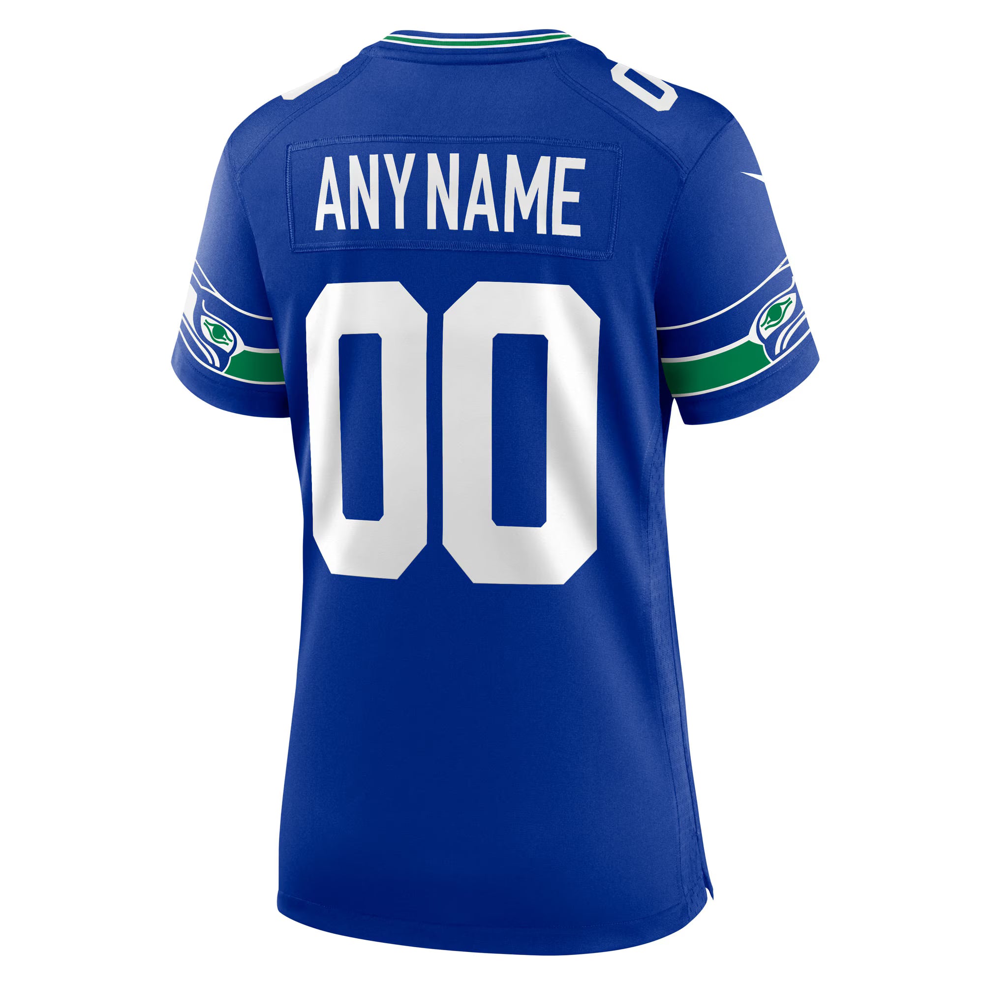 Seattle Seahawks Nike Women's 50th Season Throwback Custom Game Jersey - Royal