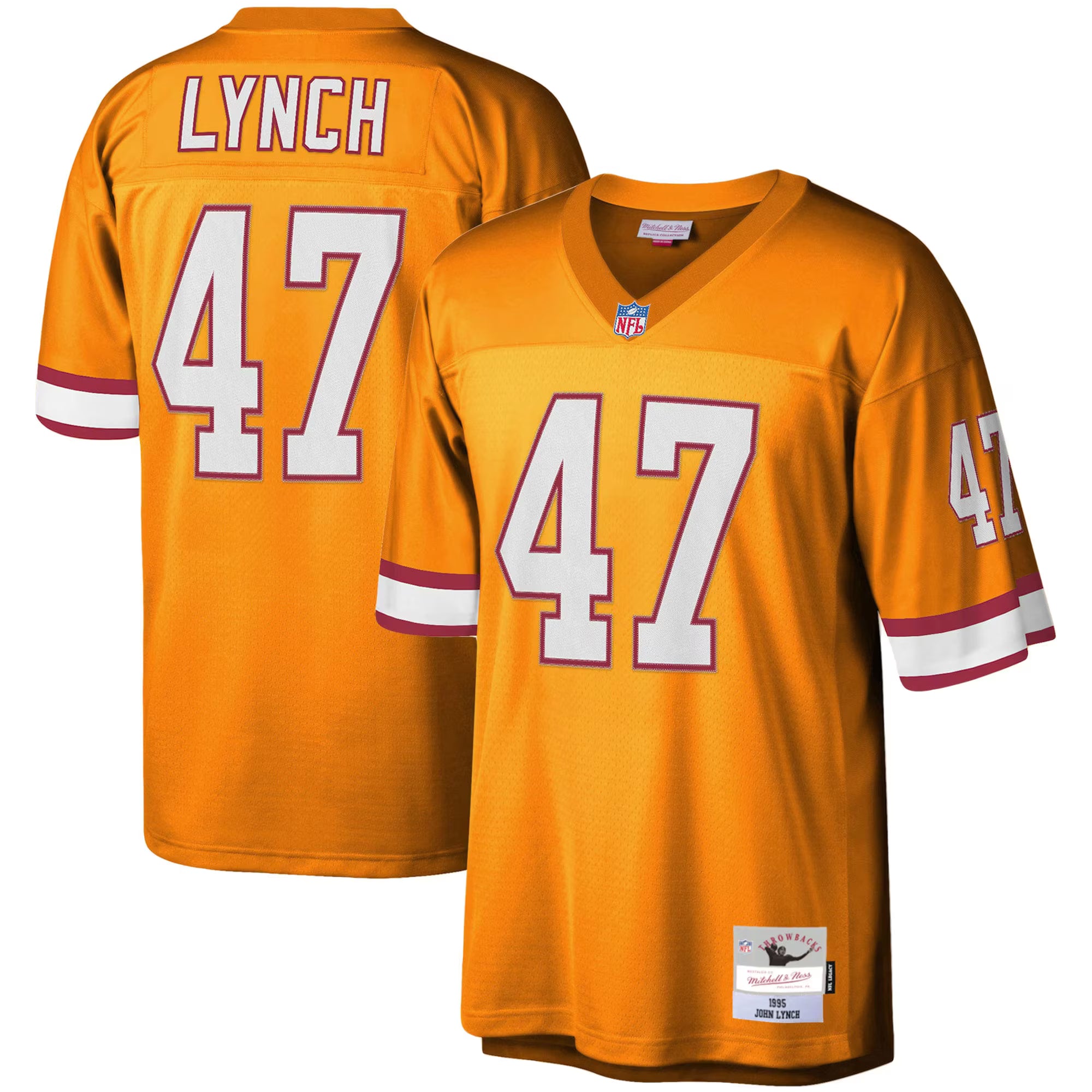 John Lynch Tampa Bay Buccaneers Mitchell &amp; Ness Big &amp; Tall 1995 Legacy Retired Player Jersey - Orange
