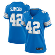 Ty Summers Detroit Lions Nike Women's Team Game Jersey -  Blue