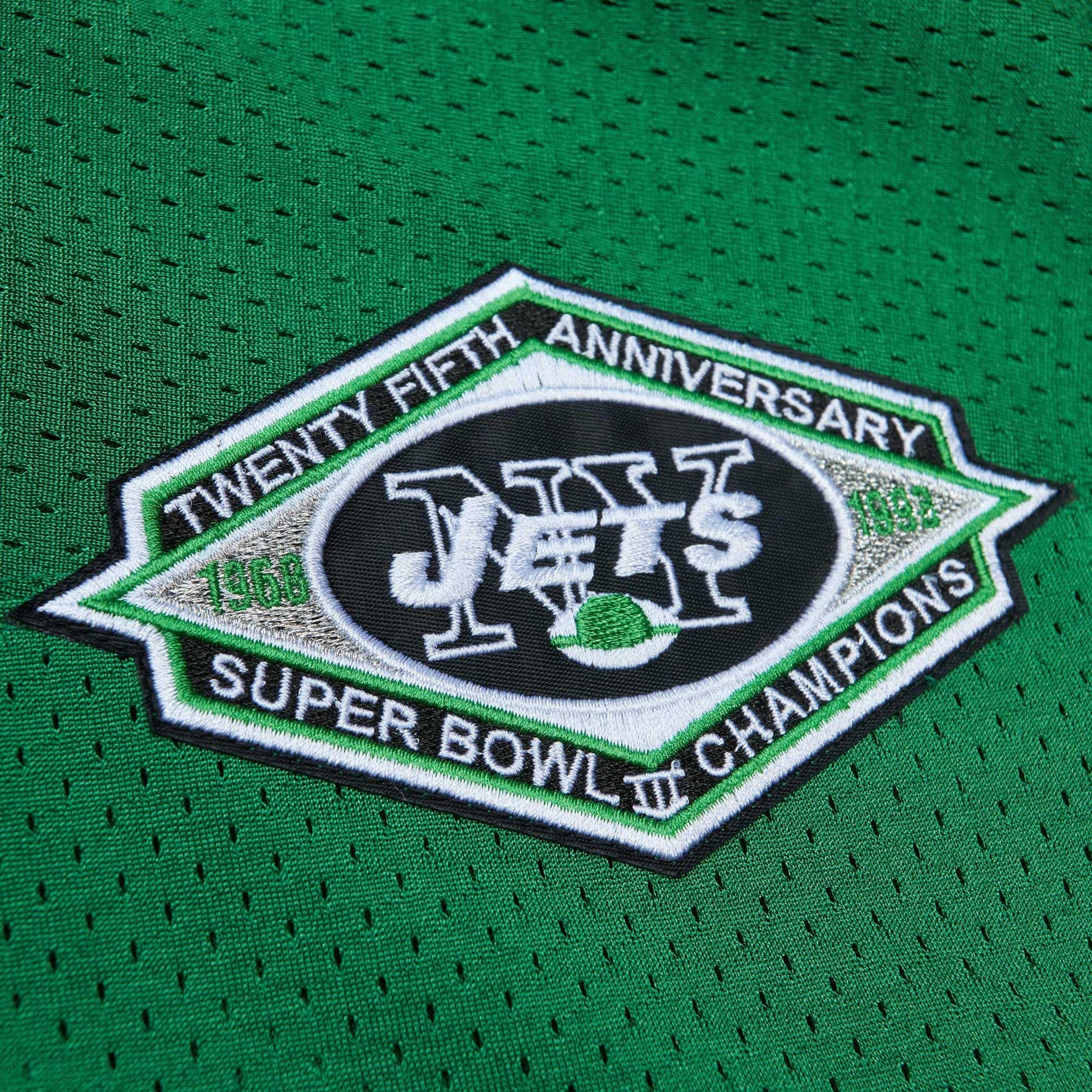 Boomer Esiason New York Jets Mitchell &amp; Ness 1993 Authentic Throwback Retired Player Pocket Jersey - Kelly Green