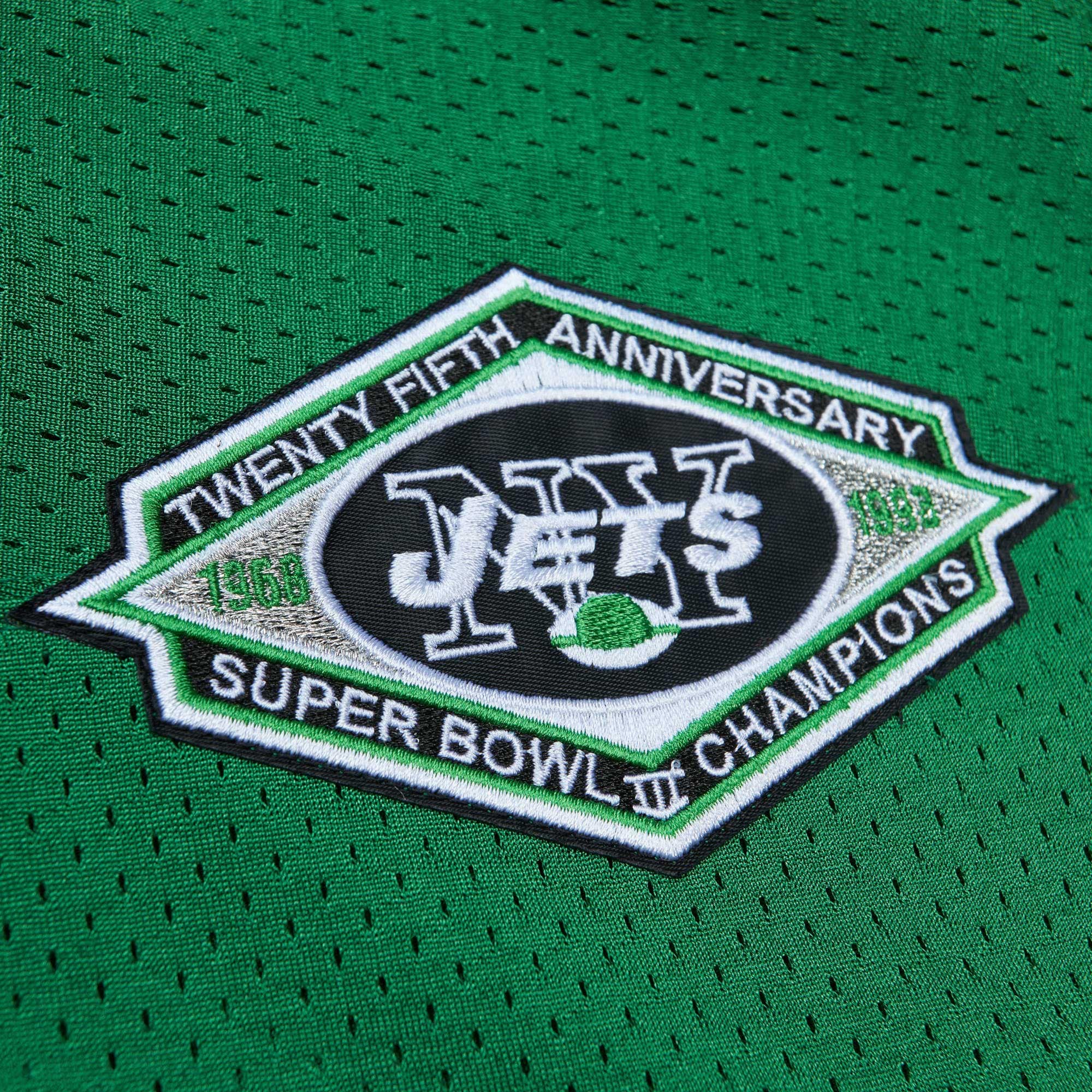 Boomer Esiason New York Jets Mitchell &amp; Ness 1993 Authentic Throwback Retired Player Pocket Jersey - Kelly Green