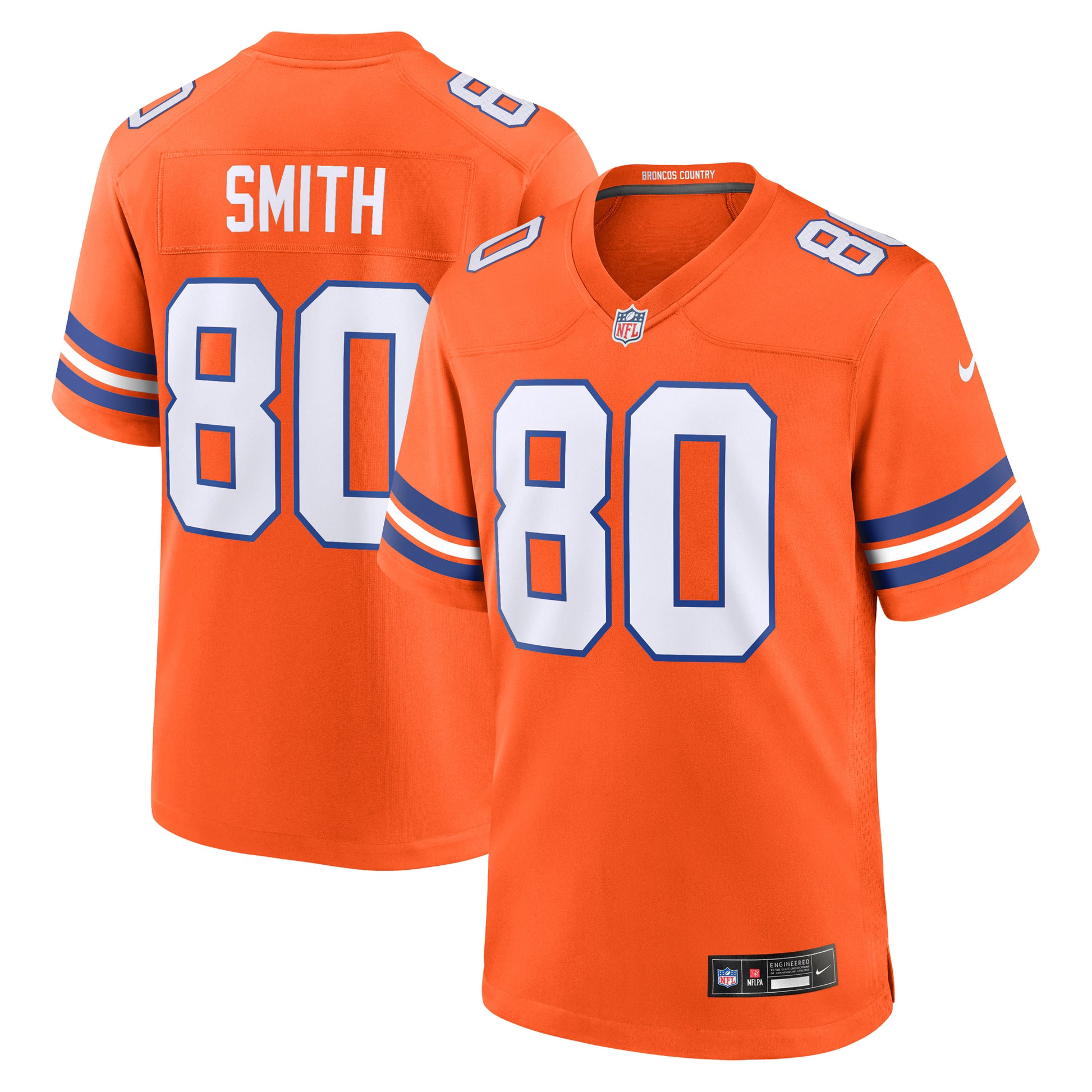 Rod Smith Denver Broncos Nike Retired Player Alternate Game Jersey - Orange