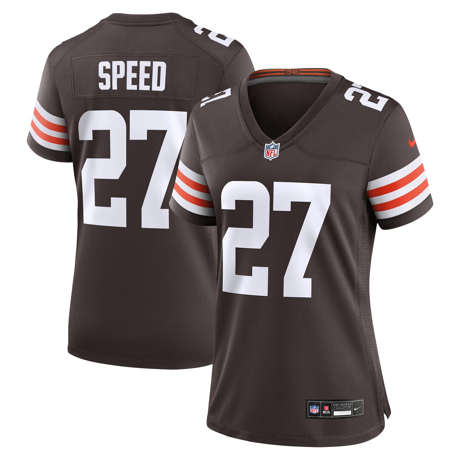 Ameer Speed Cleveland Browns Nike Women's Team Game Jersey -  Brown