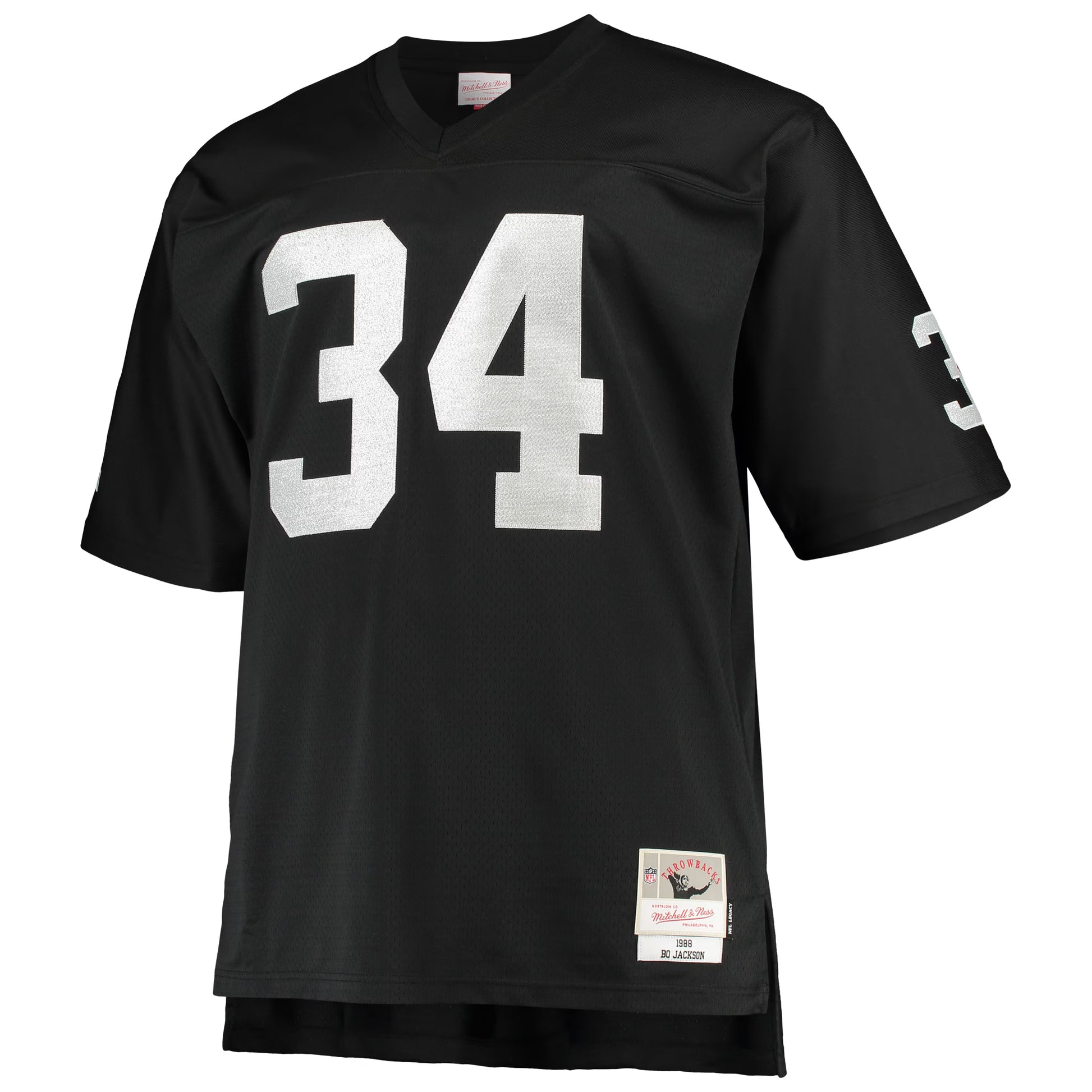 Bo Jackson Las Vegas Raiders Mitchell &amp; Ness Big &amp; Tall 1988 Retired Player Replica Jersey - Black