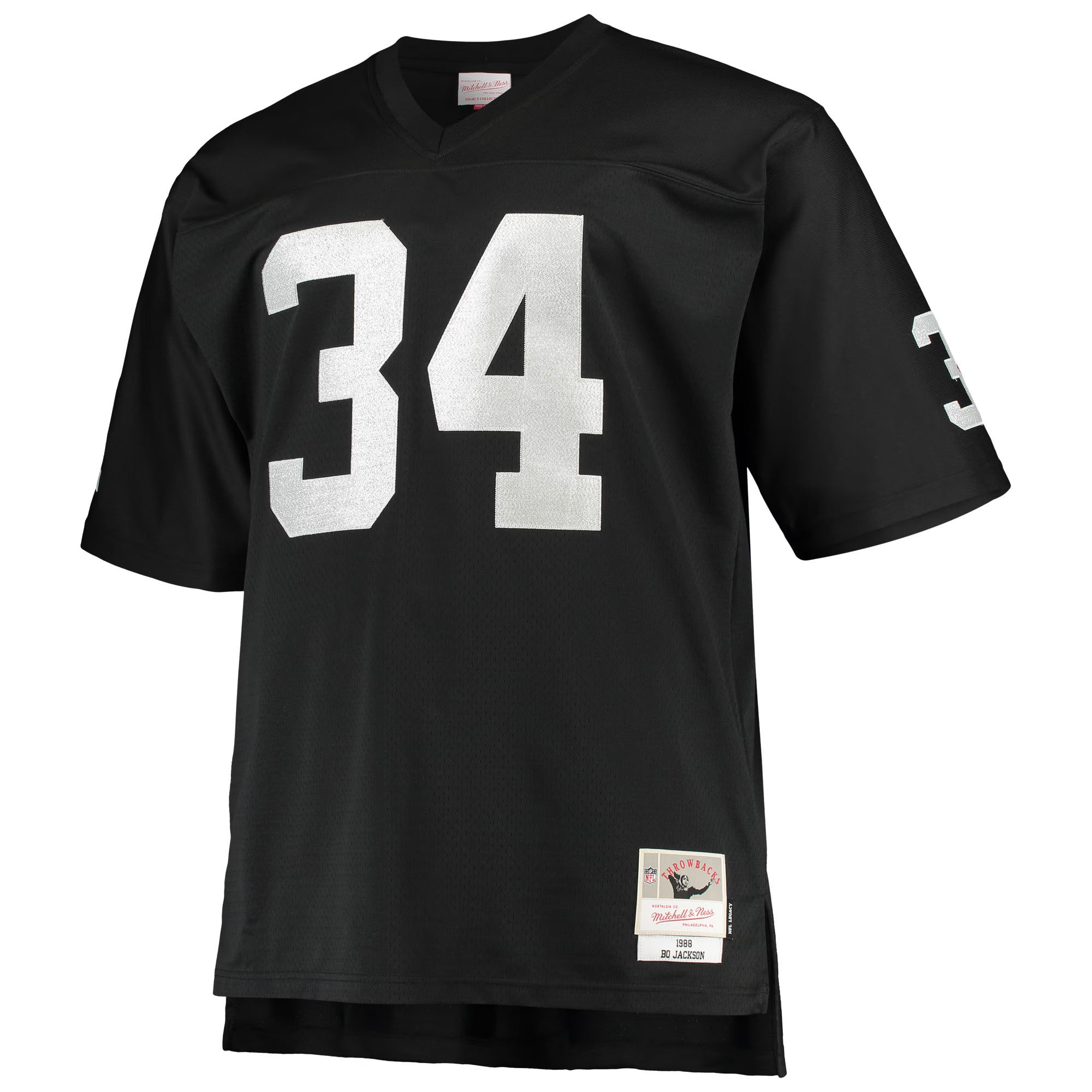 Bo Jackson Las Vegas Raiders Mitchell &amp; Ness Big &amp; Tall 1988 Retired Player Replica Jersey - Black