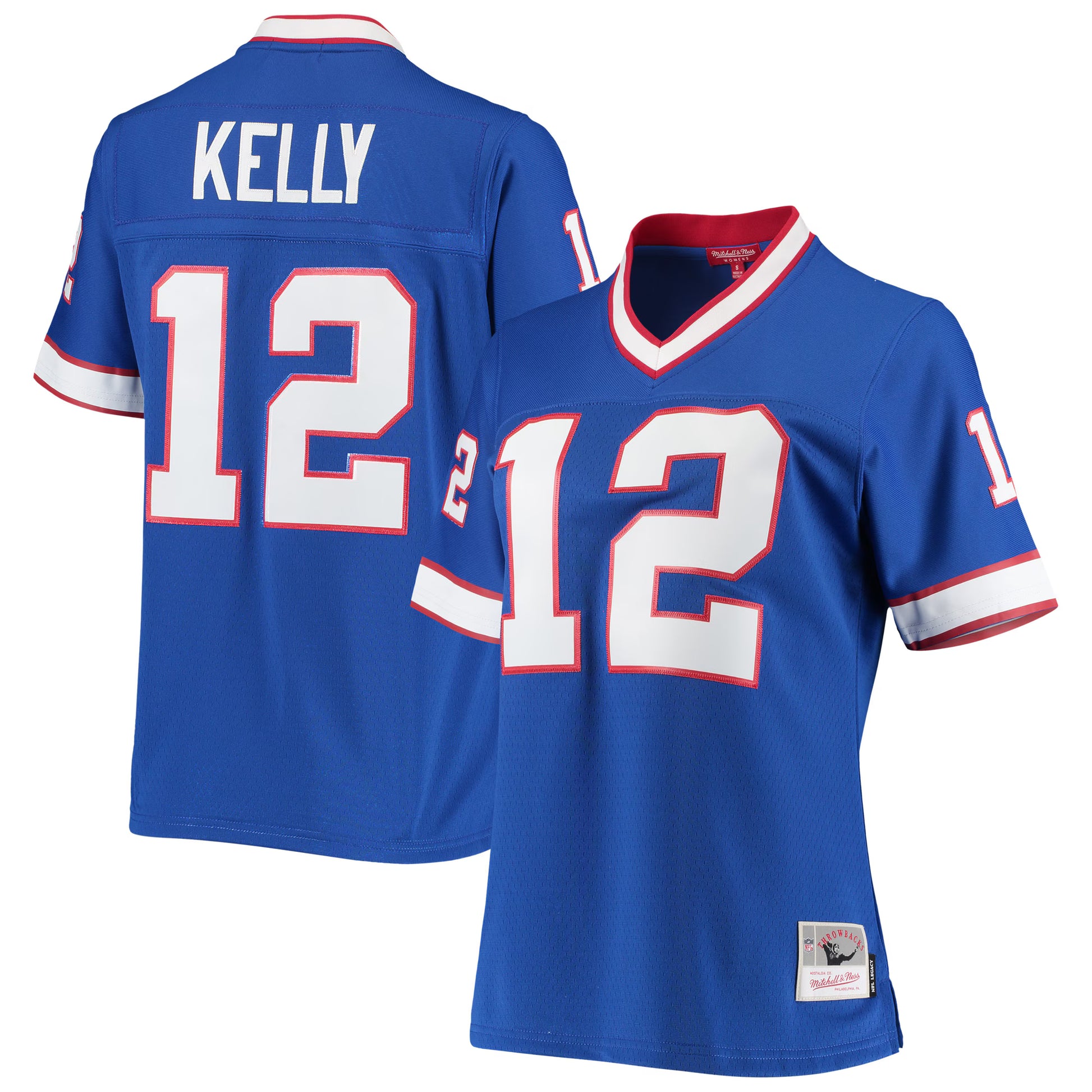 Jim Kelly Buffalo Bills Mitchell &amp; Ness Women's 1990 Legacy Replica Jersey - Royal