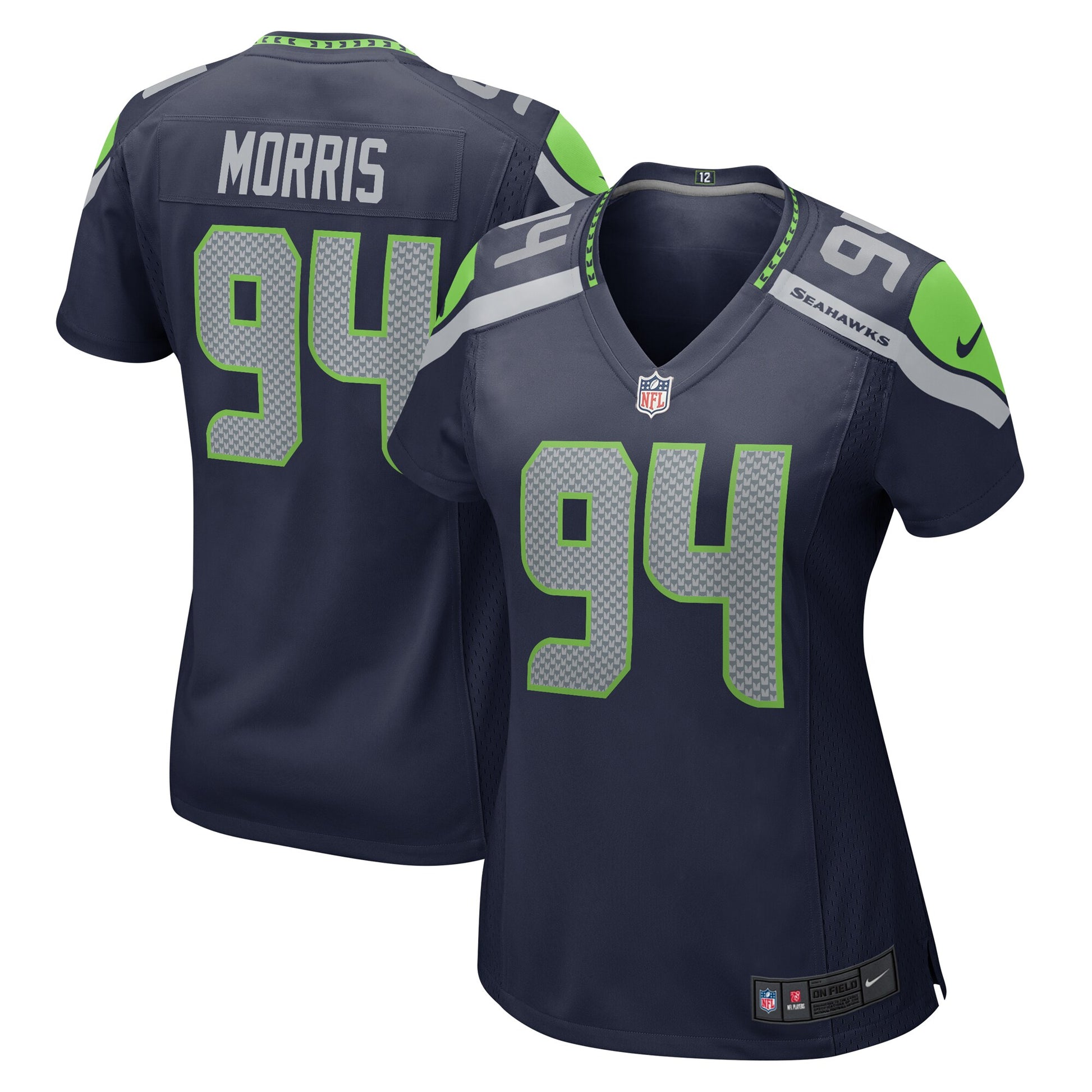 Mike Morris Seattle Seahawks Nike Women's Team Game Jersey - College College Navy