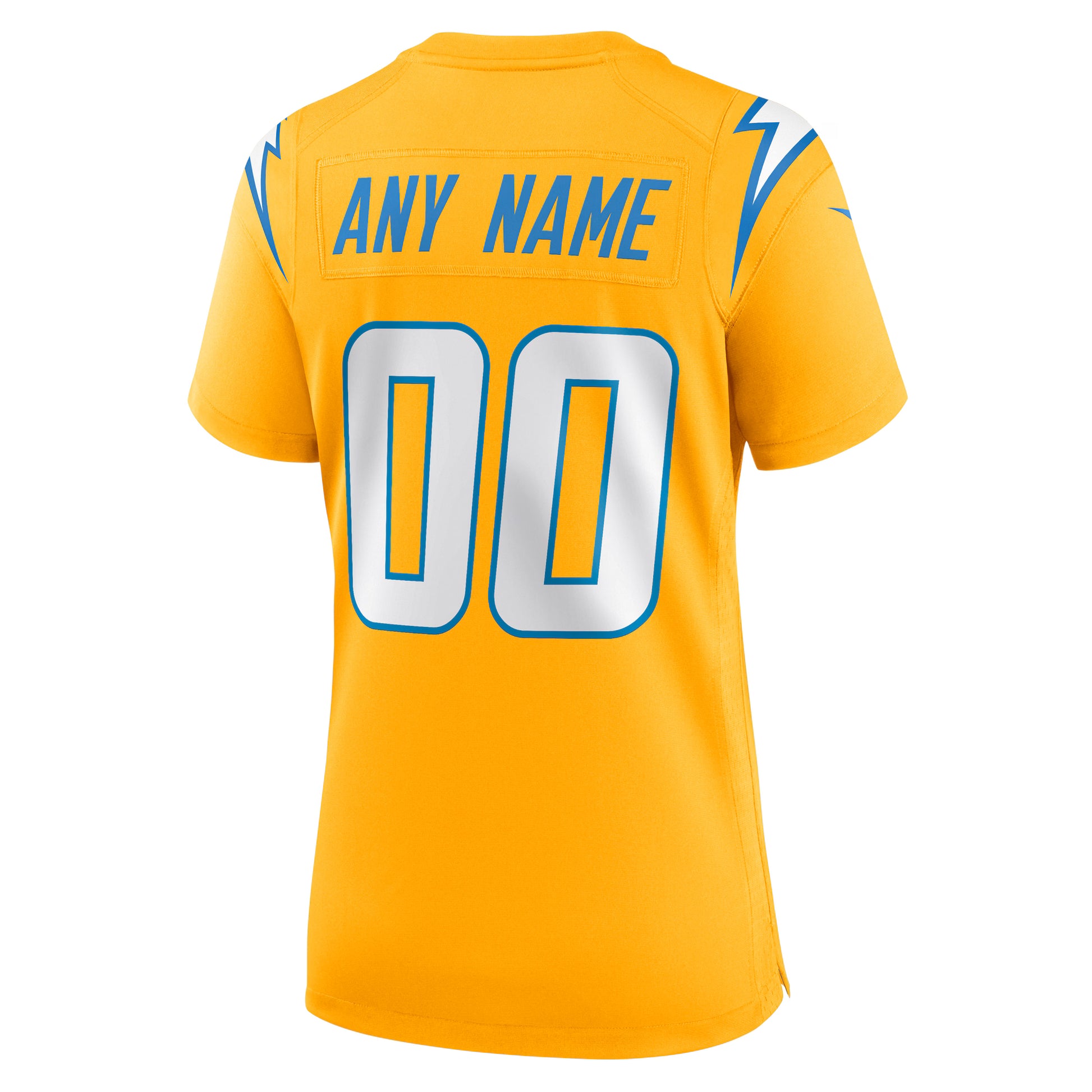 Los Angeles Chargers Nike Women's Alternate Charger Power Game Custom Jersey - Gold