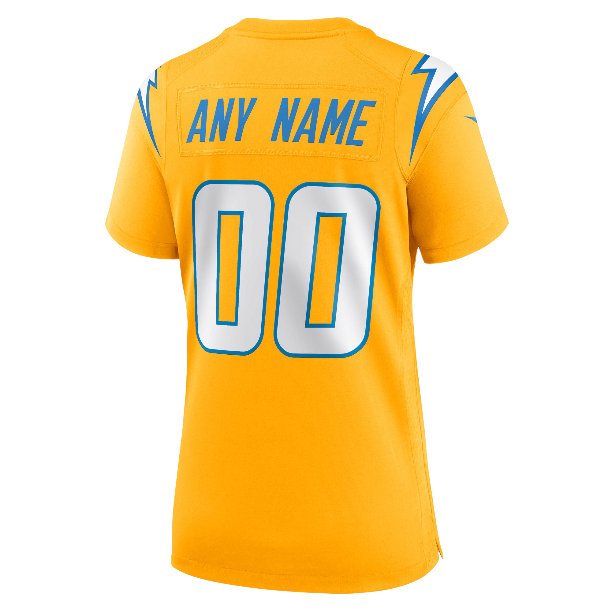 Los Angeles Chargers Nike Women's Alternate Charger Power Game Custom Jersey - Gold
