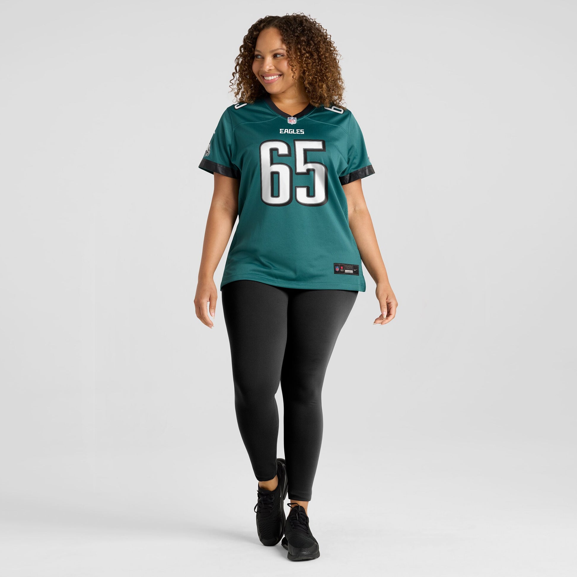 Lane Johnson Philadelphia Eagles Nike Women's Team Game Jersey - Midnight Green