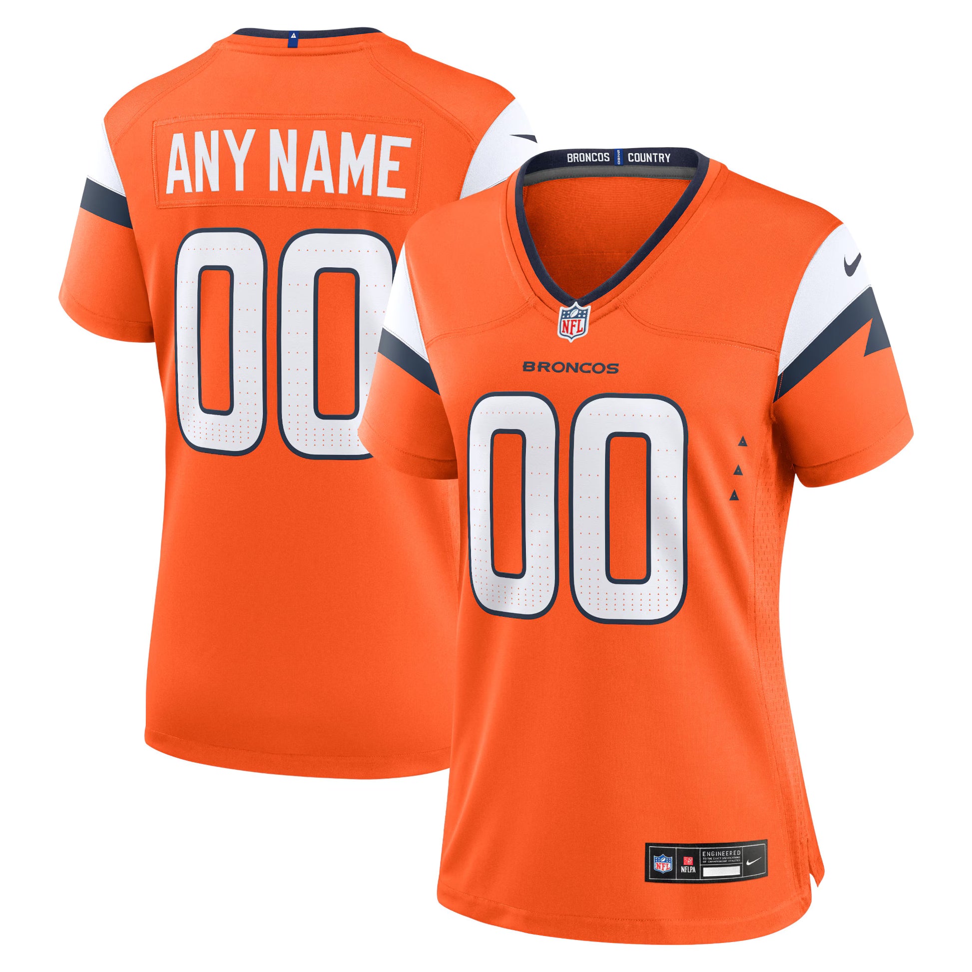 Denver Broncos Nike Women's Mile High Collection Custom Game Jersey  - Orange
