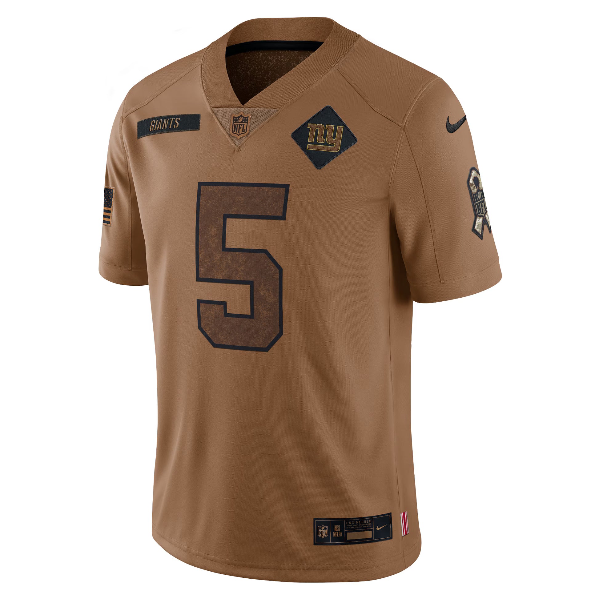 Kayvon Thibodeaux New York Giants Nike Salute To Service Limited Jersey - Brown