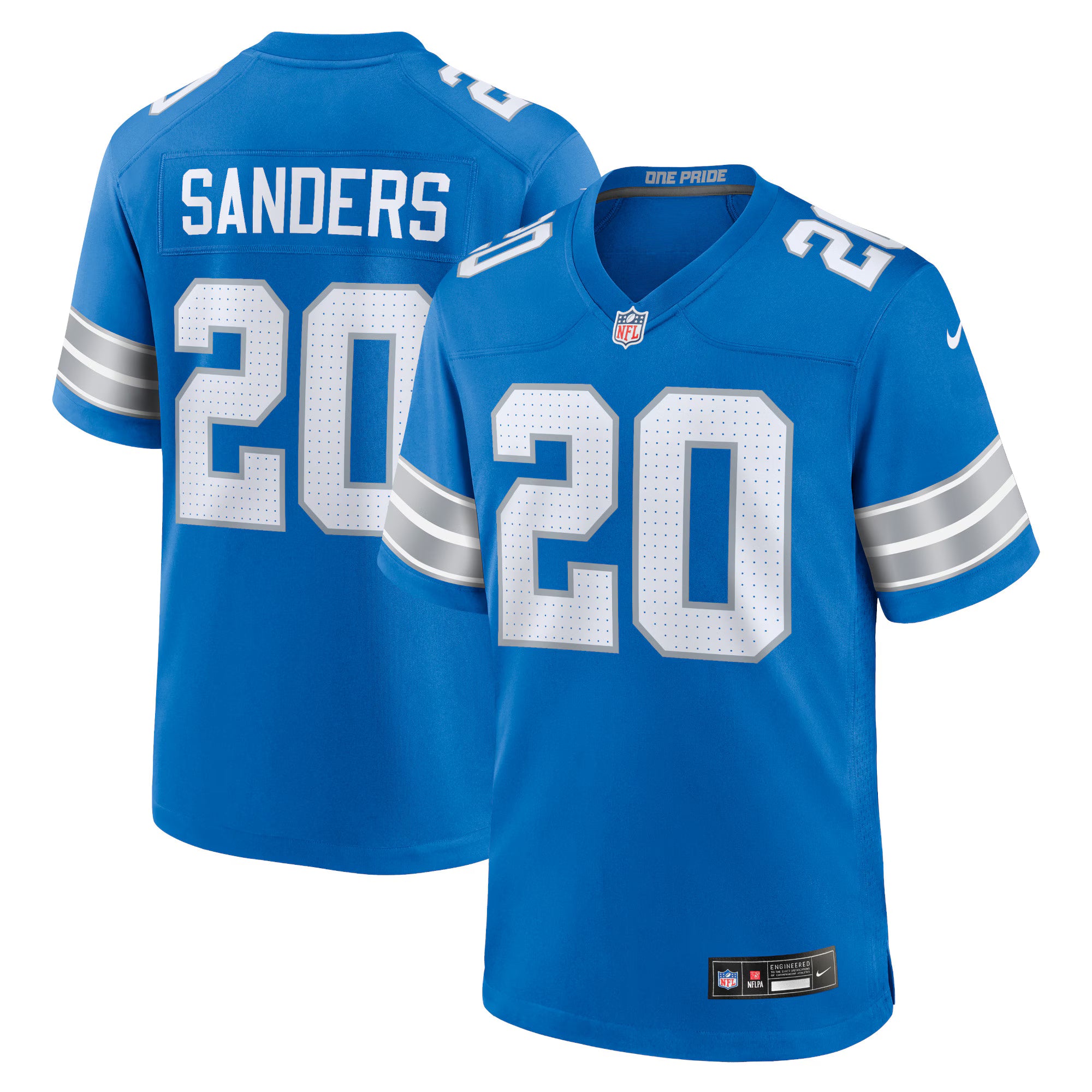 Barry Sanders Detroit Lions Nike Retired Player Game Jersey - Blue