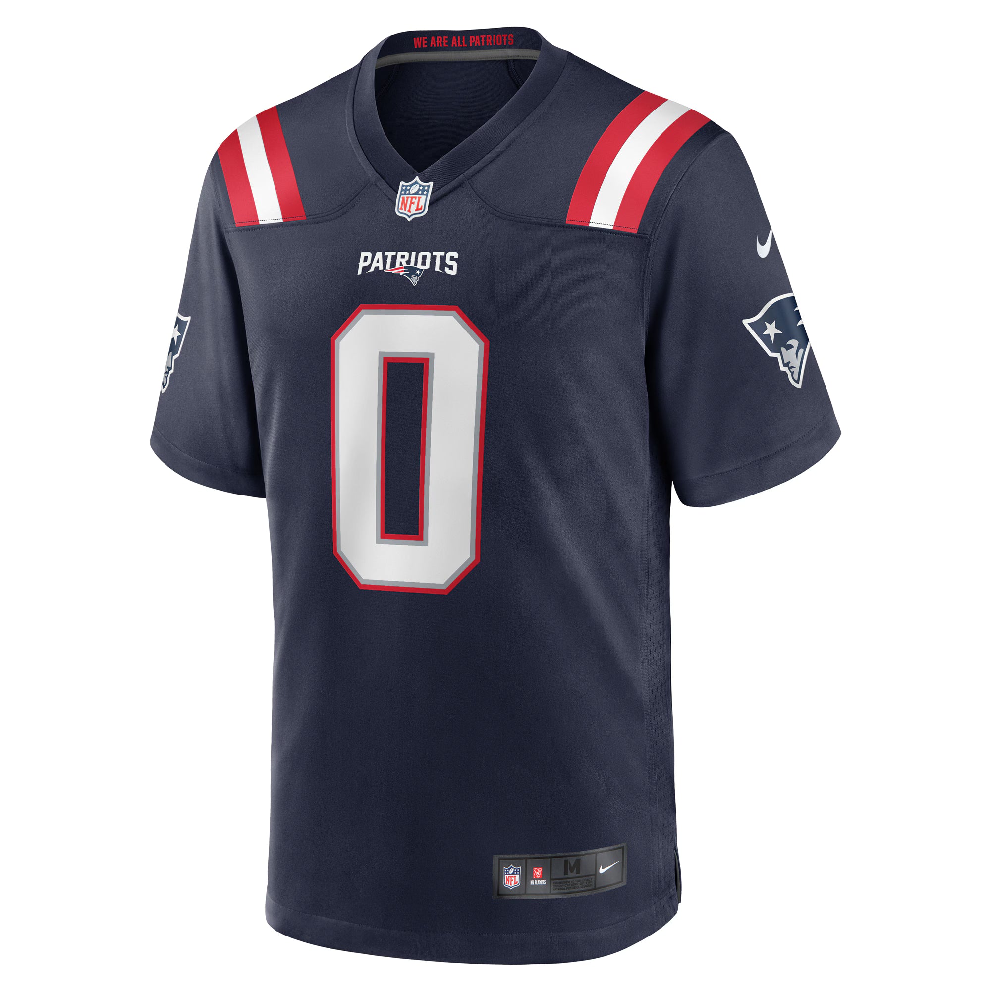Christian Gonzalez New England Patriots Nike Team Game Jersey -  Navy