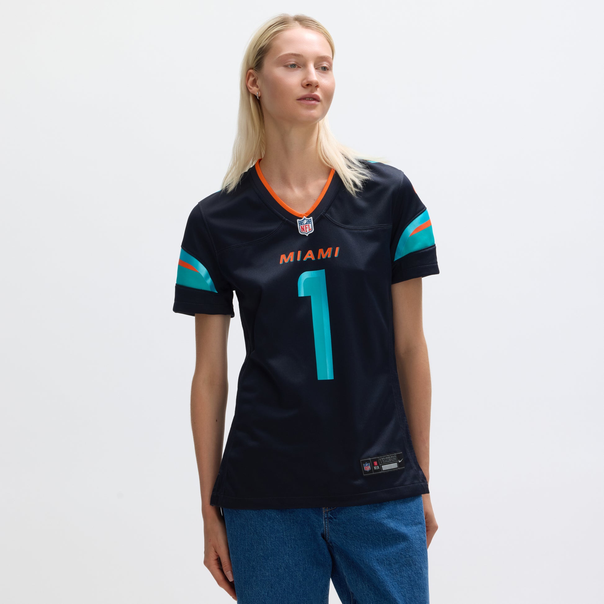 Tua Tagovailoa Miami Dolphins Nike Women's 2025 Rivalries Collection Game Jersey - Pitch Blue