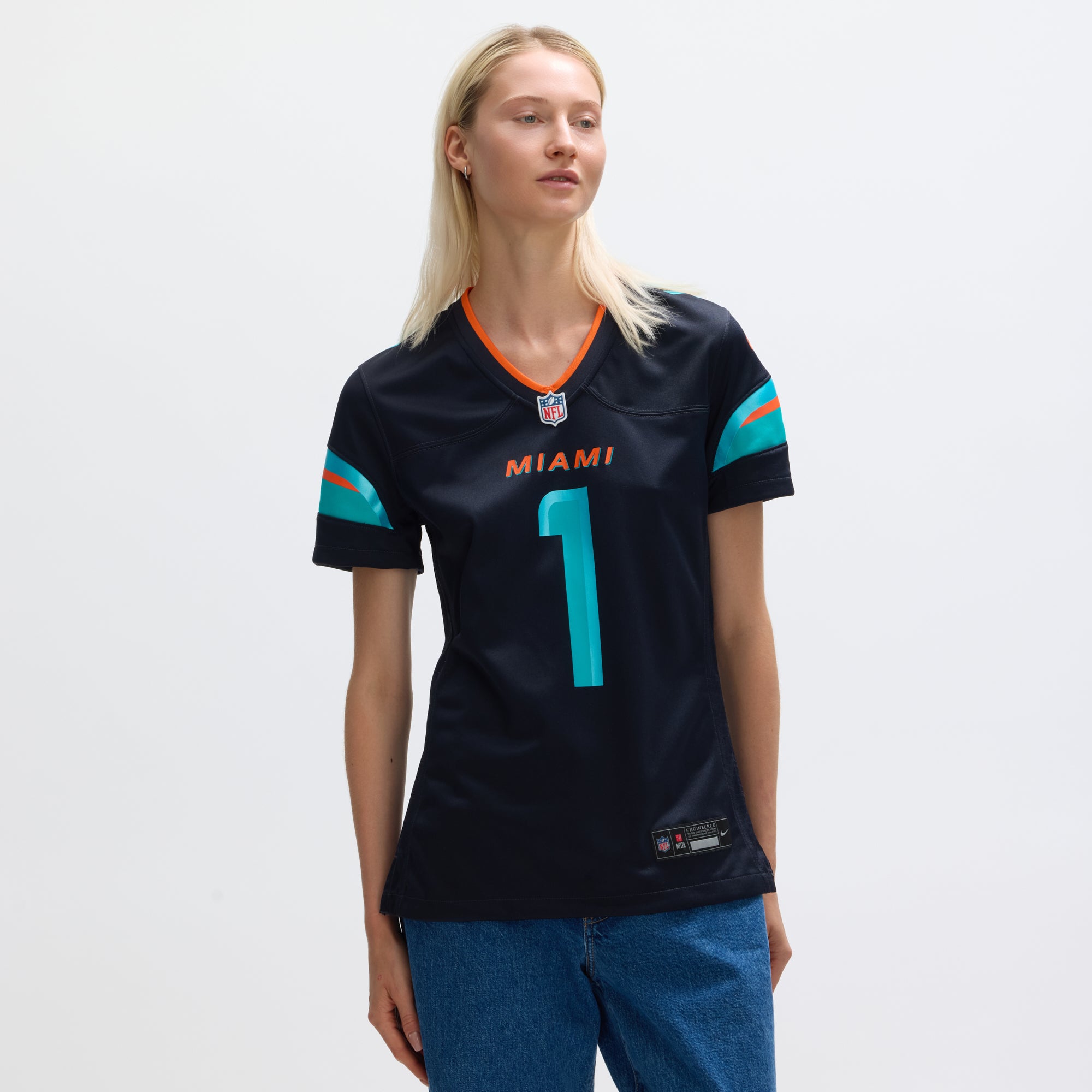 Tua Tagovailoa Miami Dolphins Nike Women's 2025 Rivalries Collection Game Jersey - Pitch Blue