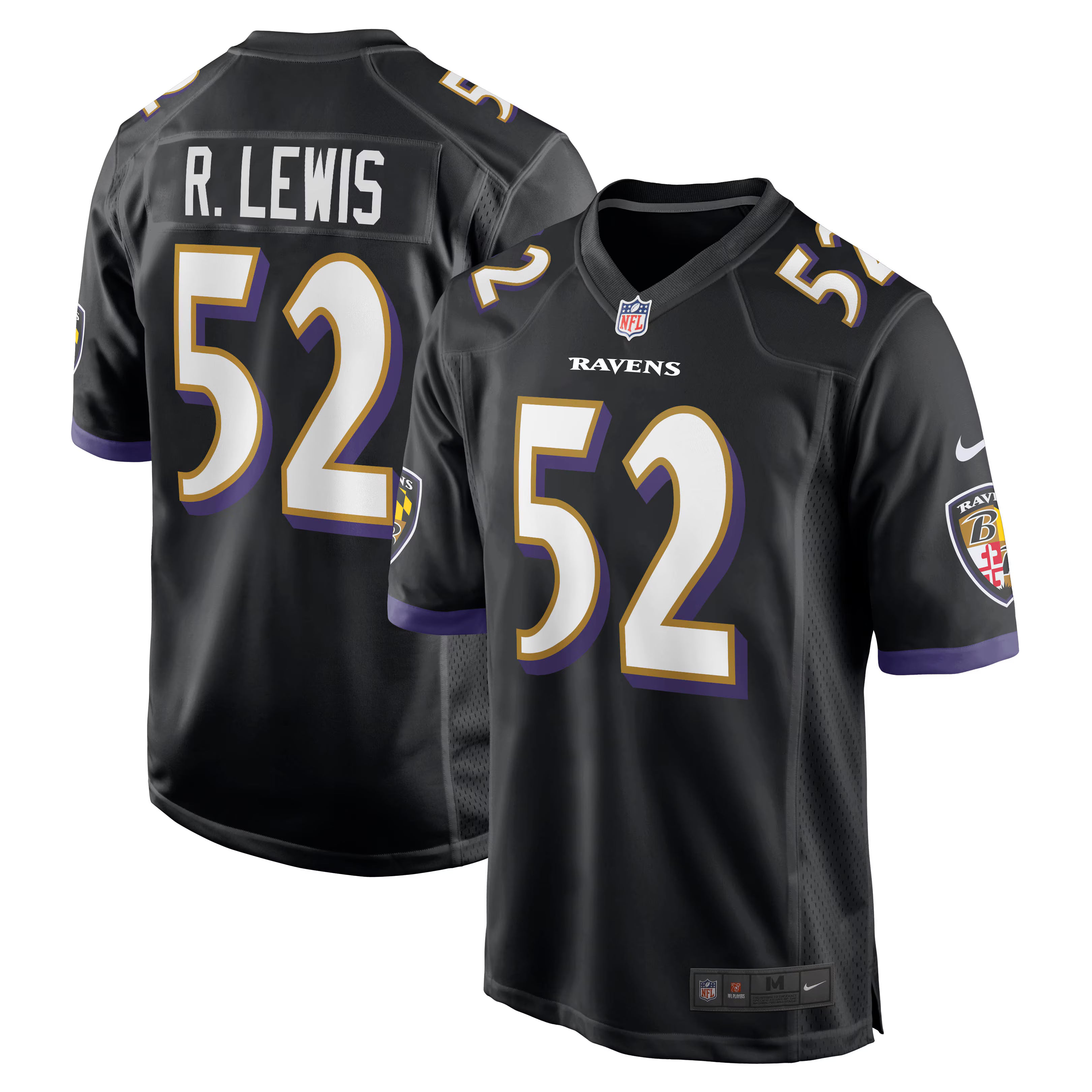 Ray Lewis Baltimore Ravens Nike Retired Player Alternate Game Jersey - Black