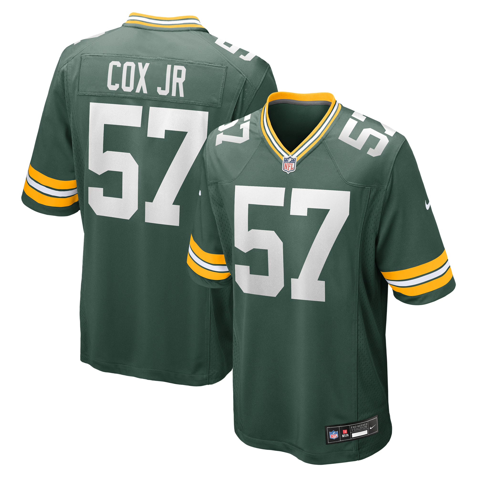 Brenton Cox Jr. Green Bay Packers Nike  Game Jersey -  Green