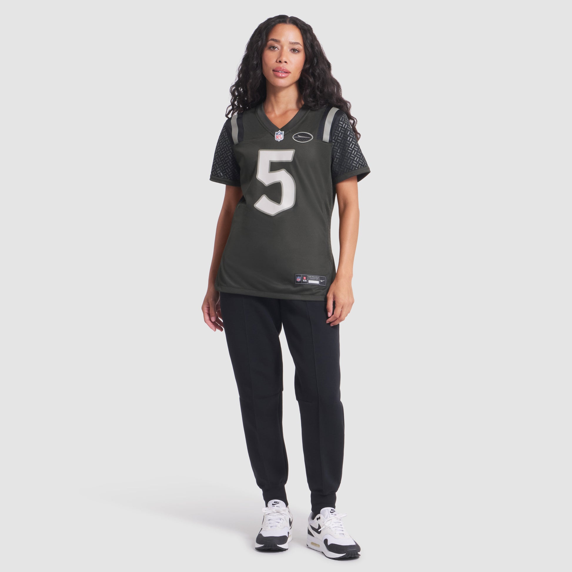 Garrett Wilson New York Jets Nike Women's 2025 Rivalries Collection Game Jersey - Gotham Green
