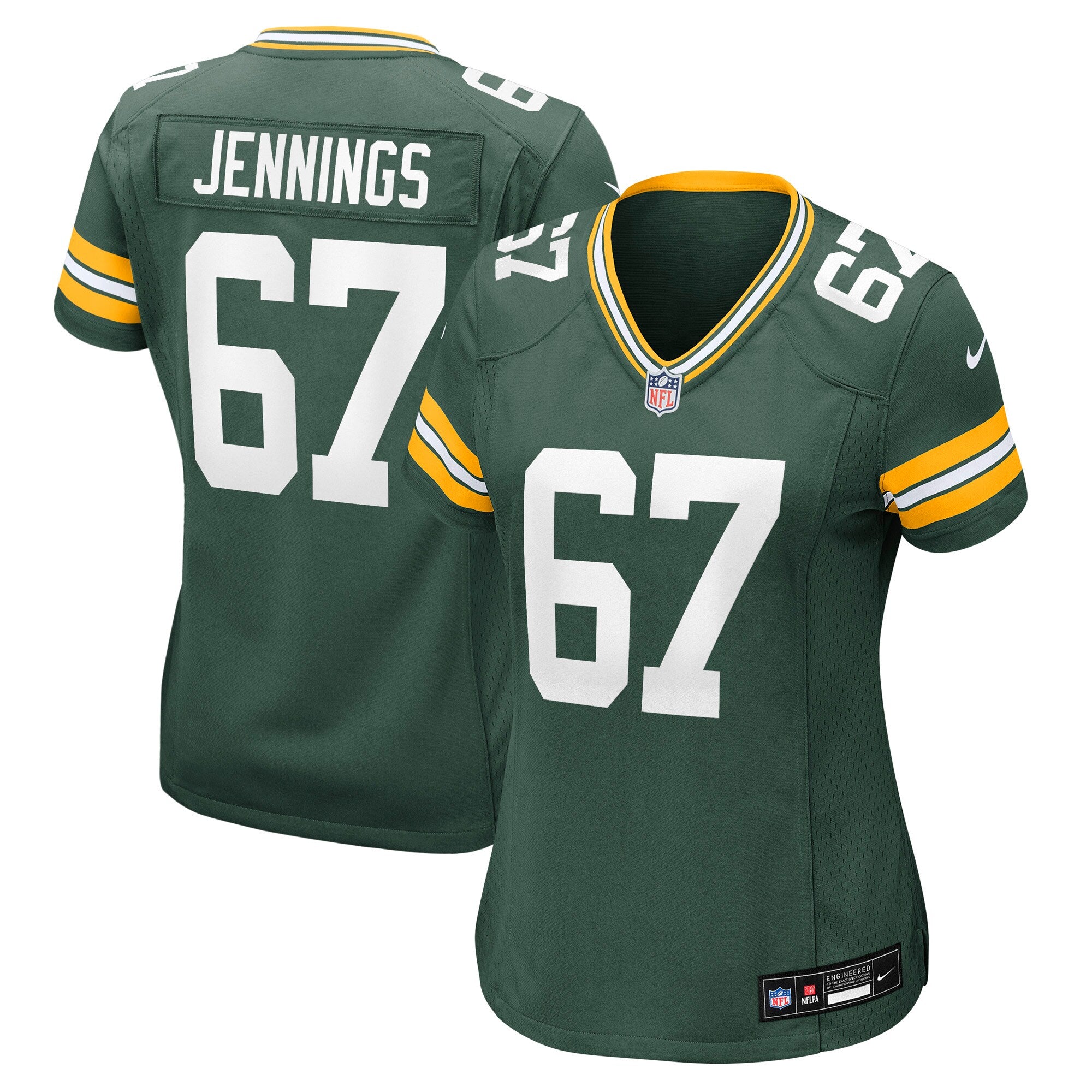 Donovan Jennings Green Bay Packers Nike Women's Team Game Jersey -  Green