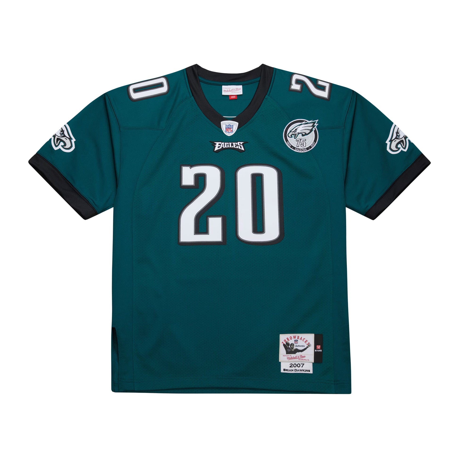 Brian Dawkins Philadelphia Eagles Mitchell &amp; Ness 2007 Authentic Throwback Retired Player Jersey - Green