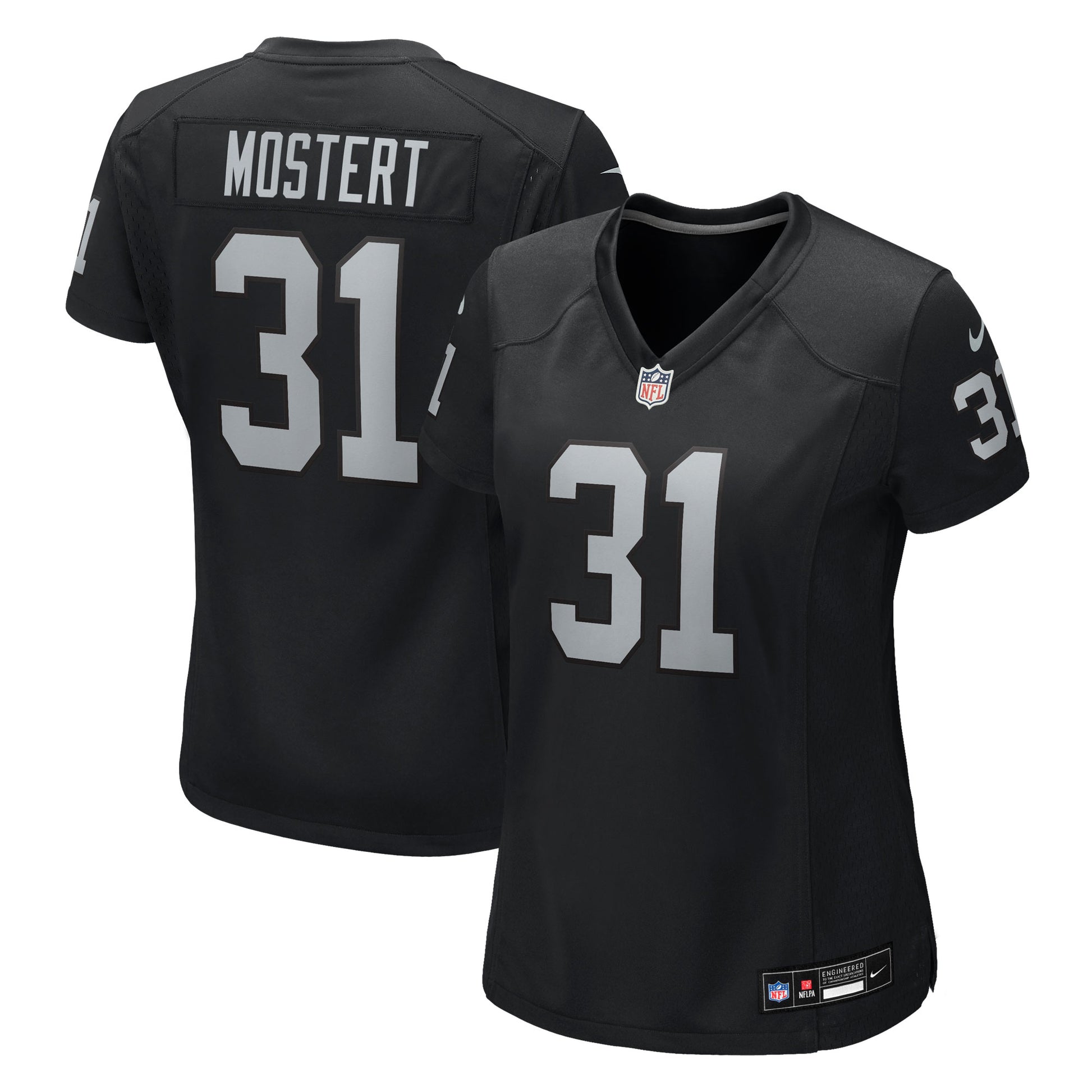 Raheem Mostert Las Vegas Raiders Nike Women's Team Game Jersey -  Black