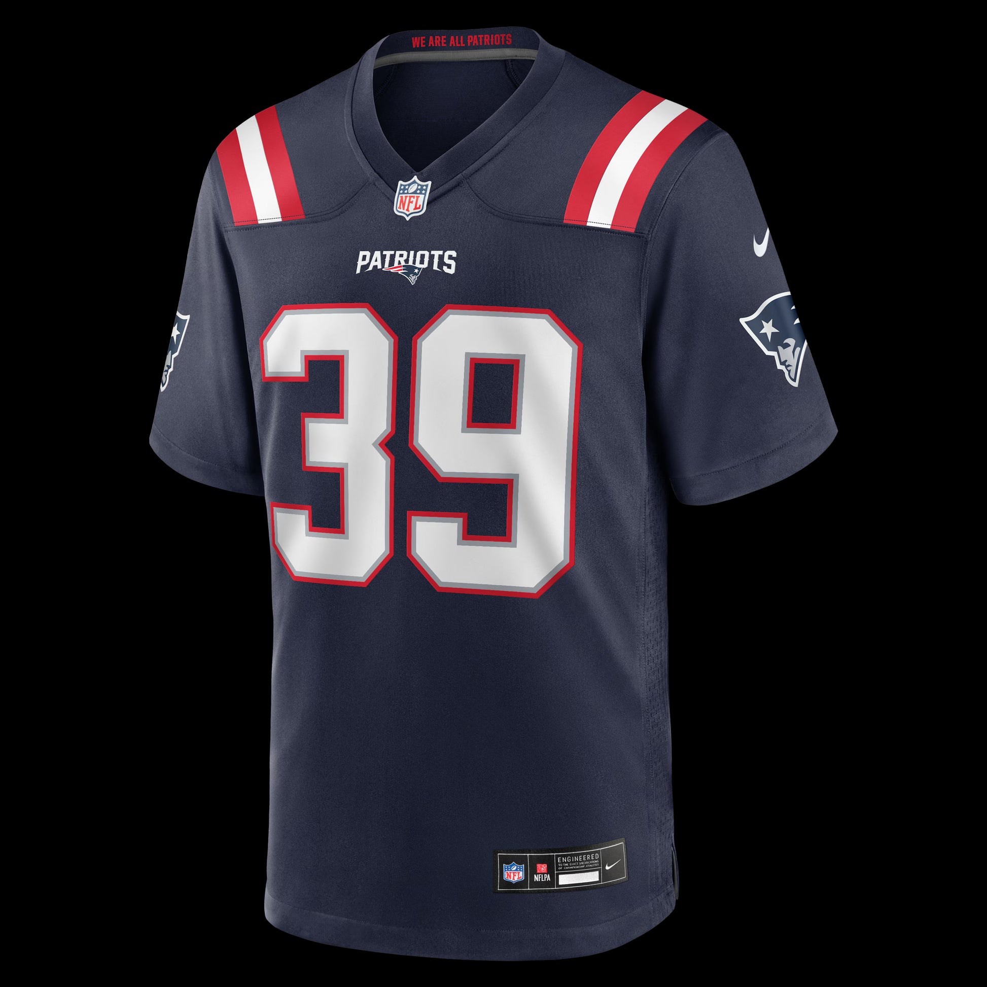Tyron Herring New England Patriots Nike Team Game Jersey -  Navy