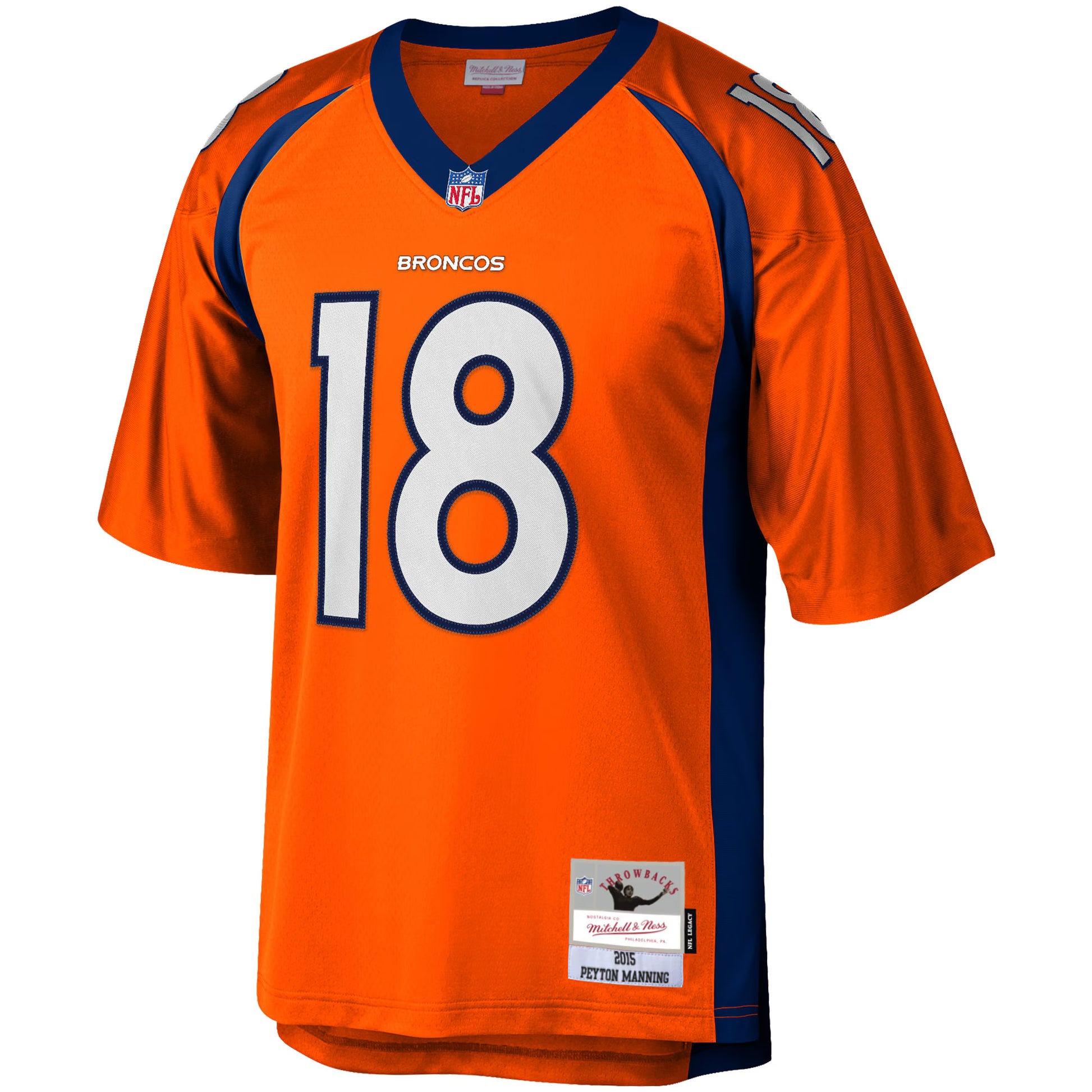 Peyton Manning Denver Broncos Mitchell &amp; Ness Big &amp; Tall 2015 Retired Player Replica Jersey - Orange
