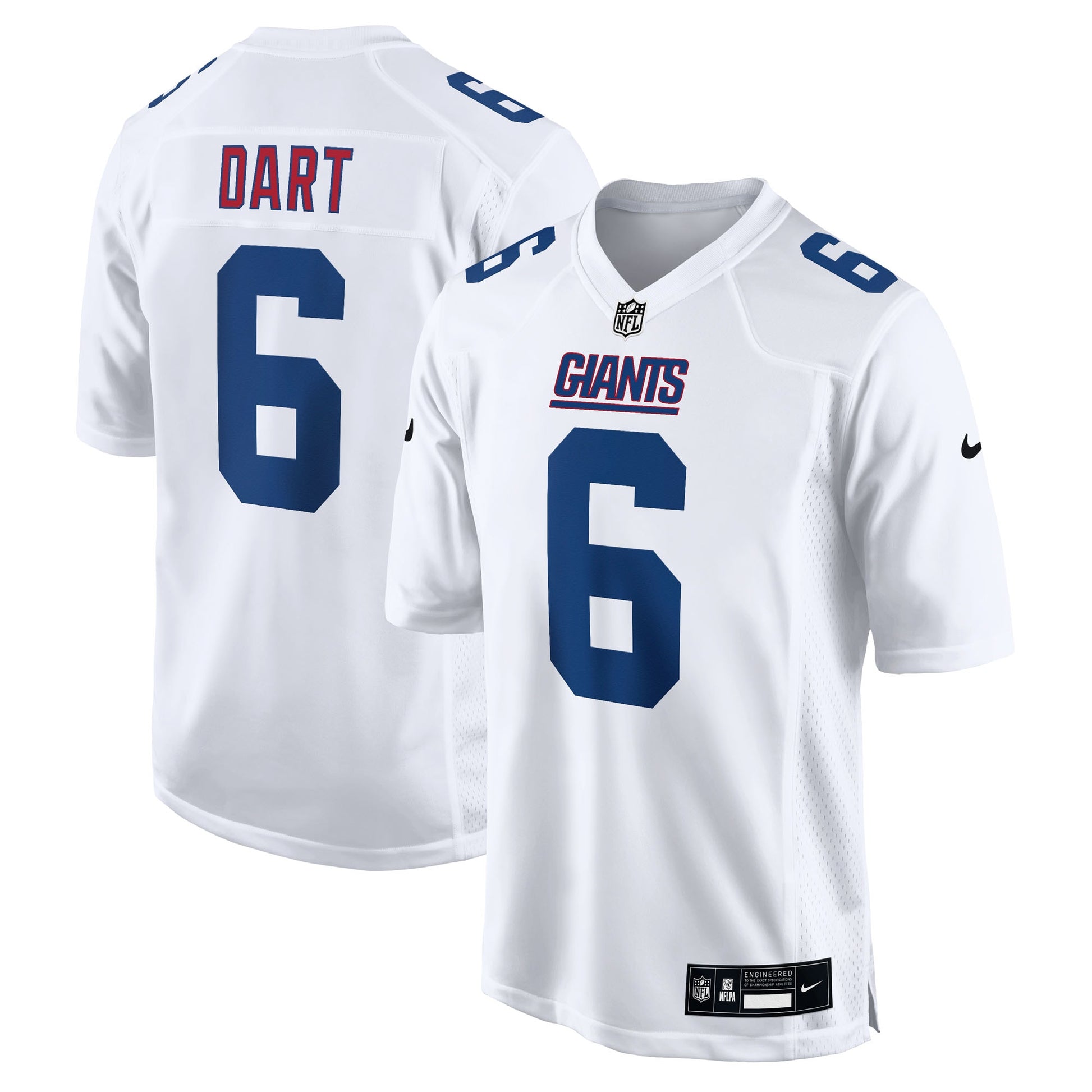 Jaxson Dart New York Giants Nike Fashion Game Jersey - Tundra White