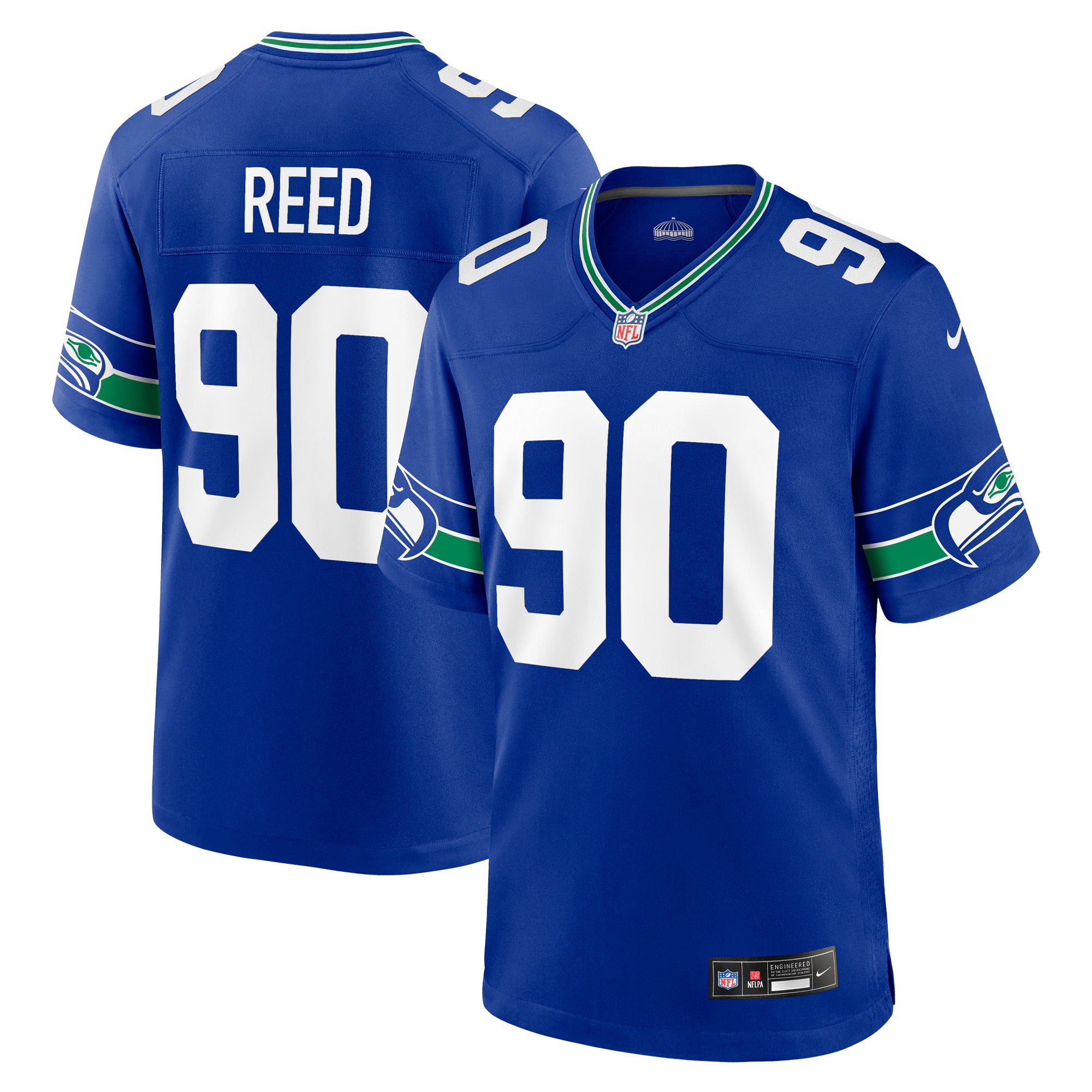 Jarran Reed Seattle Seahawks Nike Alternate Game Jersey - Royal