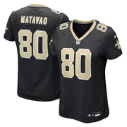 Moliki Matavao New Orleans Saints Nike Women's Team Game Jersey -  Black