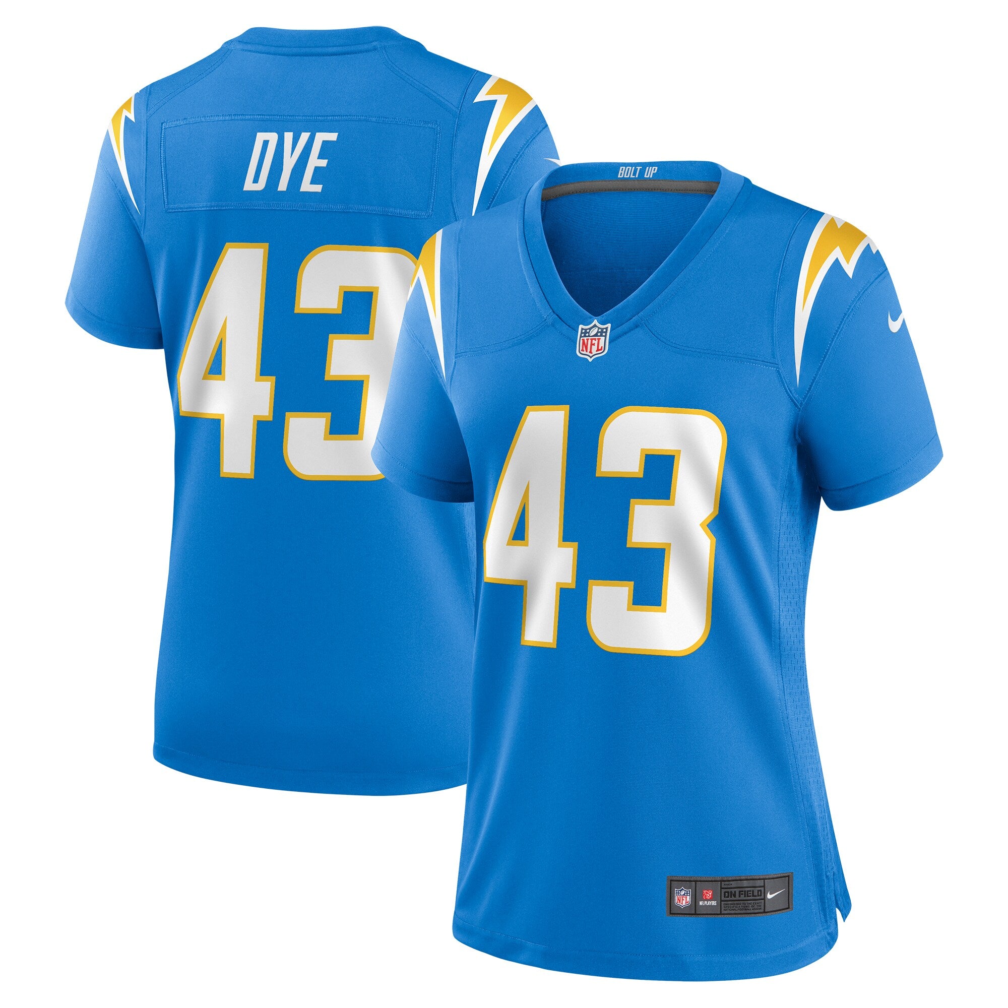 Troy Dye Los Angeles Chargers Nike Women's  Game Jersey -  Powder Blue