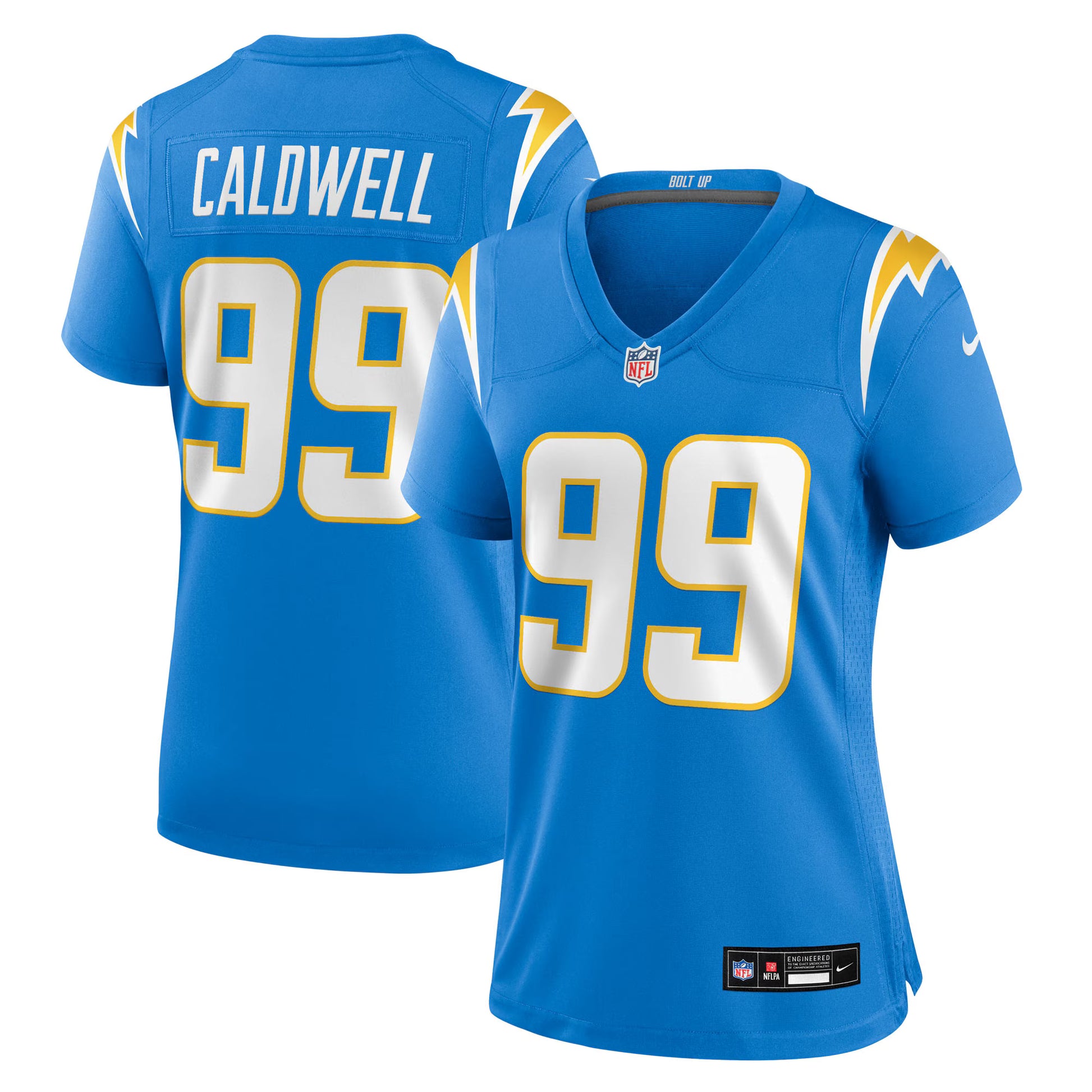 Jamaree Caldwell Los Angeles Chargers Nike Women's Team Game Jersey -  Powder Blue