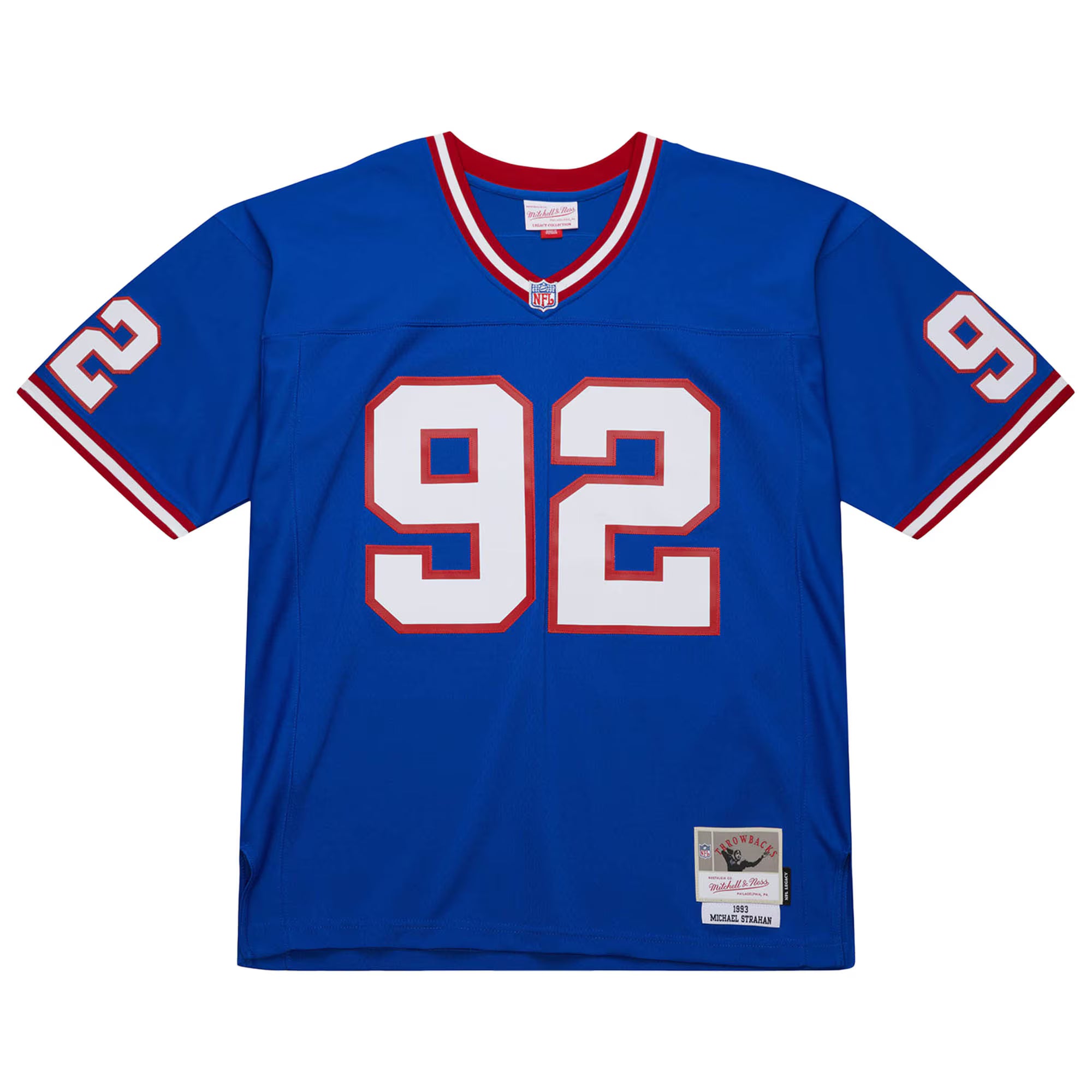 Michael Strahan New York Giants Mitchell &amp; Ness 1993 Legacy Replica Jersey - Royal