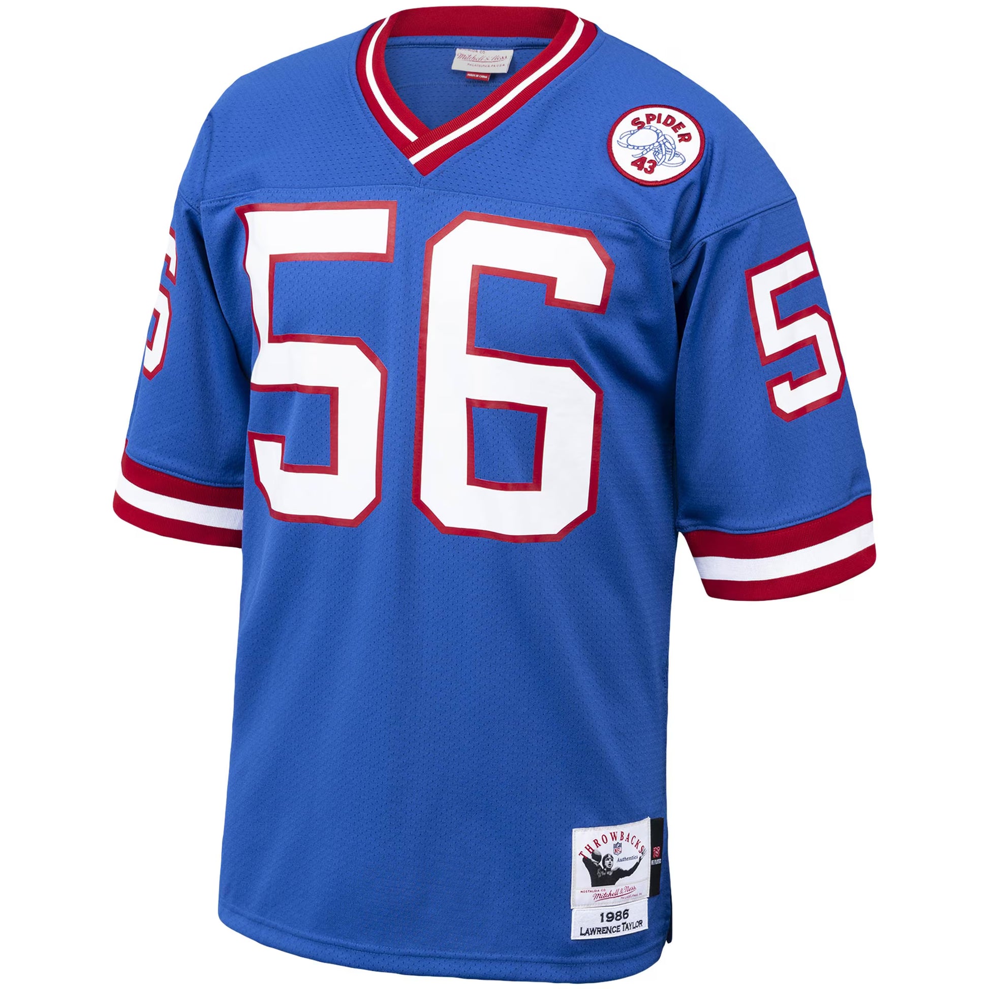 Lawrence Taylor New York Giants 1986 Mitchell &amp; Ness Authentic Throwback Retired Player Jersey - Royal
