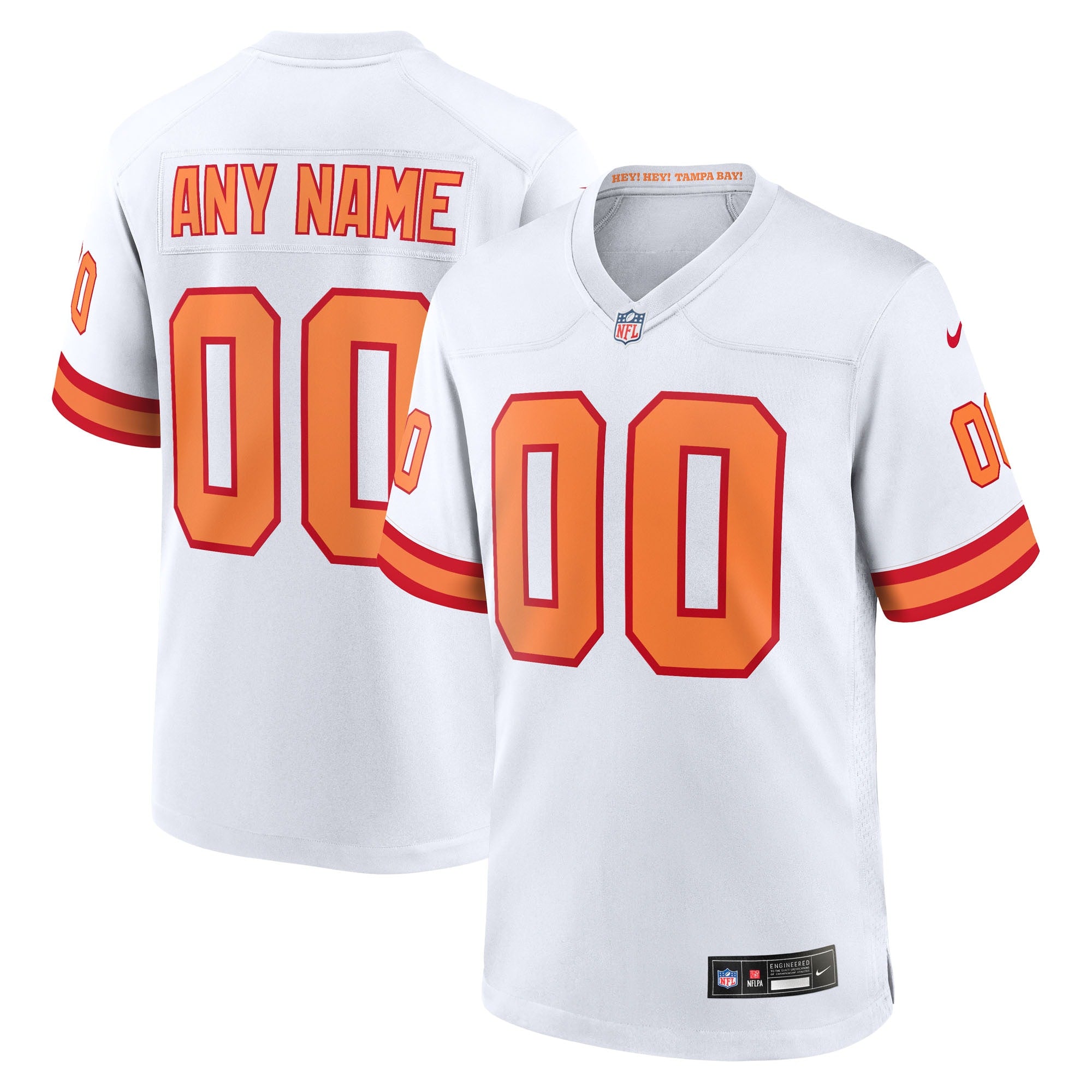 76 Tampa Bay Buccaneers Nike 50th Season Custom Game Jersey - White