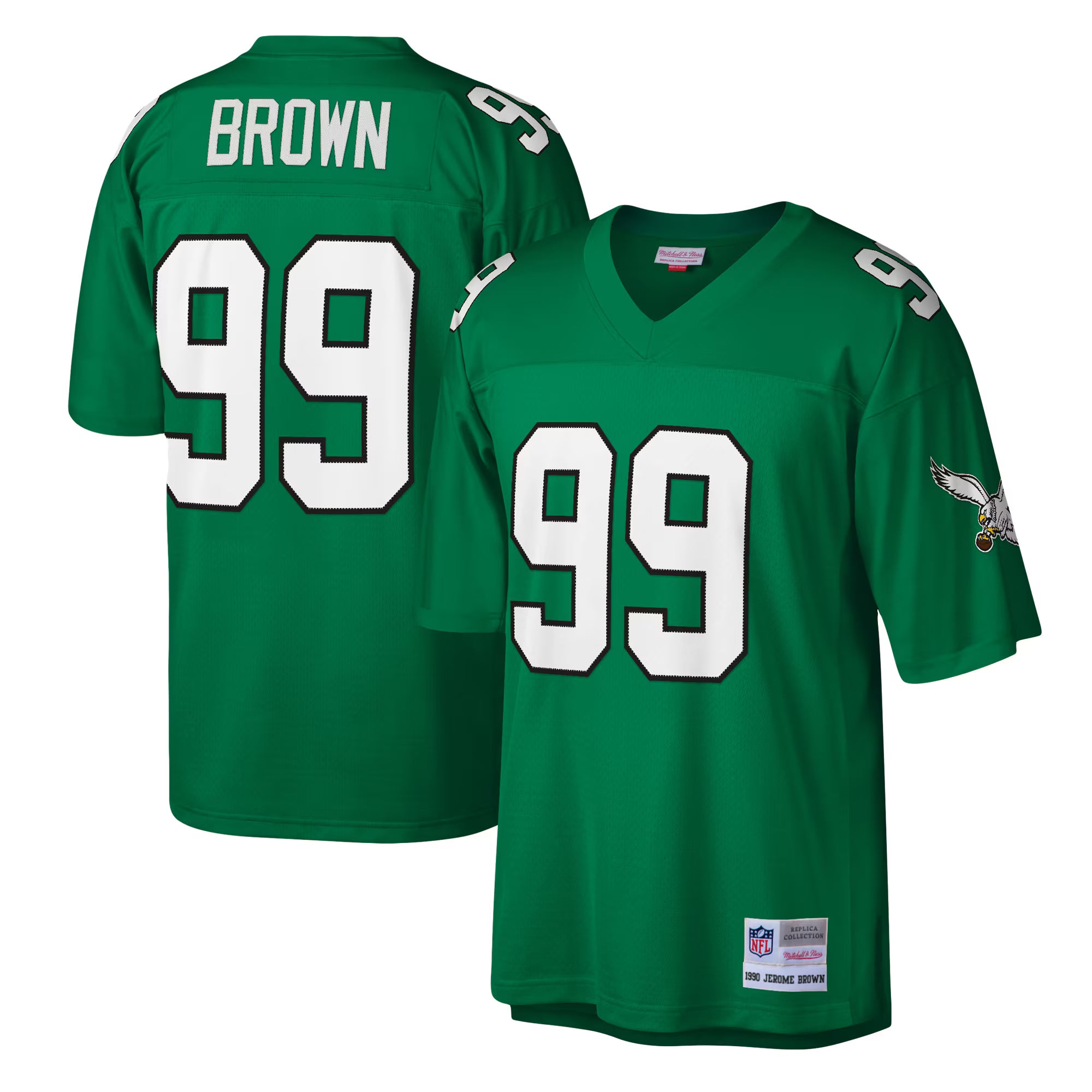 Jerome Brown Philadelphia Eagles Mitchell &amp; Ness Legacy Replica Jersey - Kelly Green