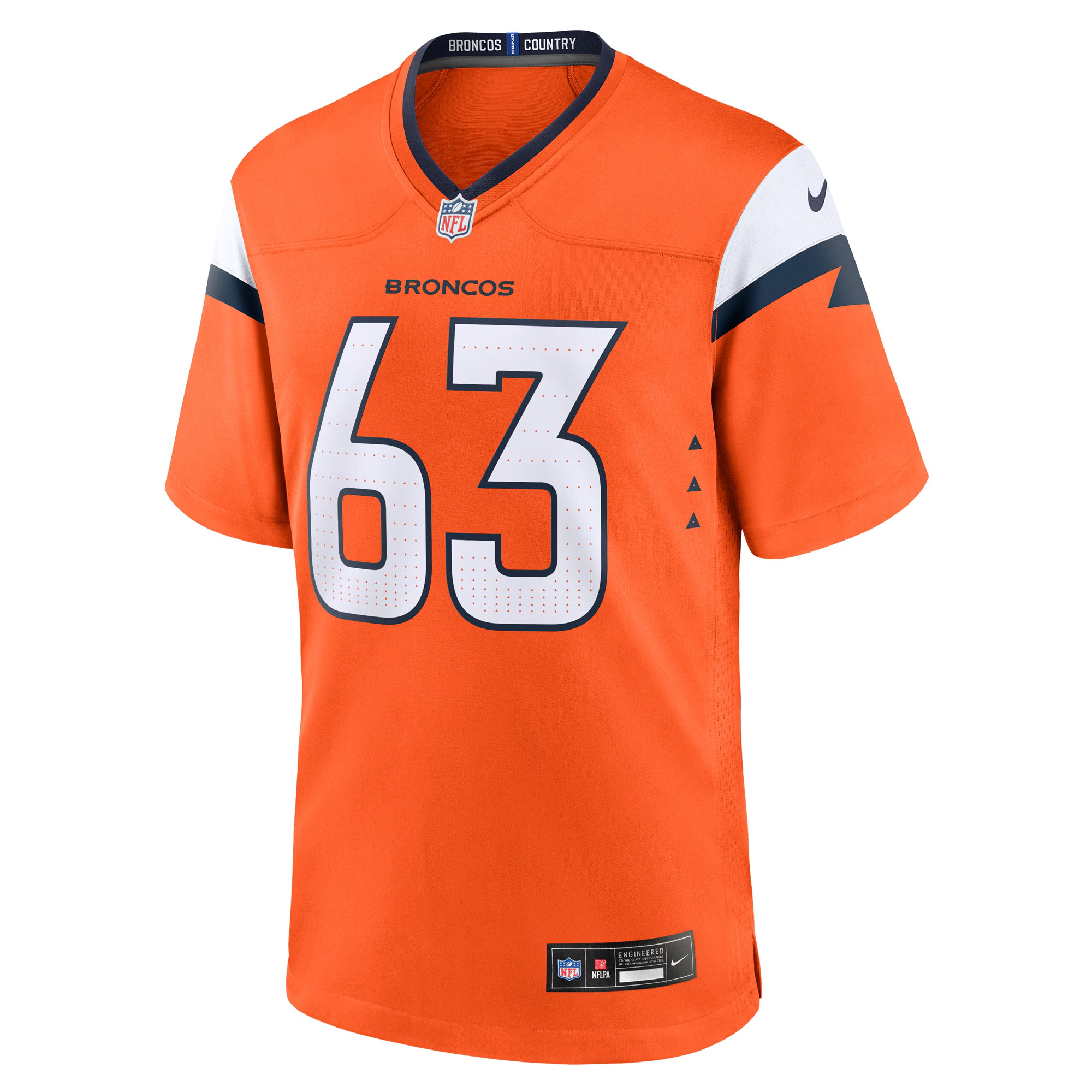 Alex Palczewski Denver Broncos Nike Team Game Jersey -  Orange