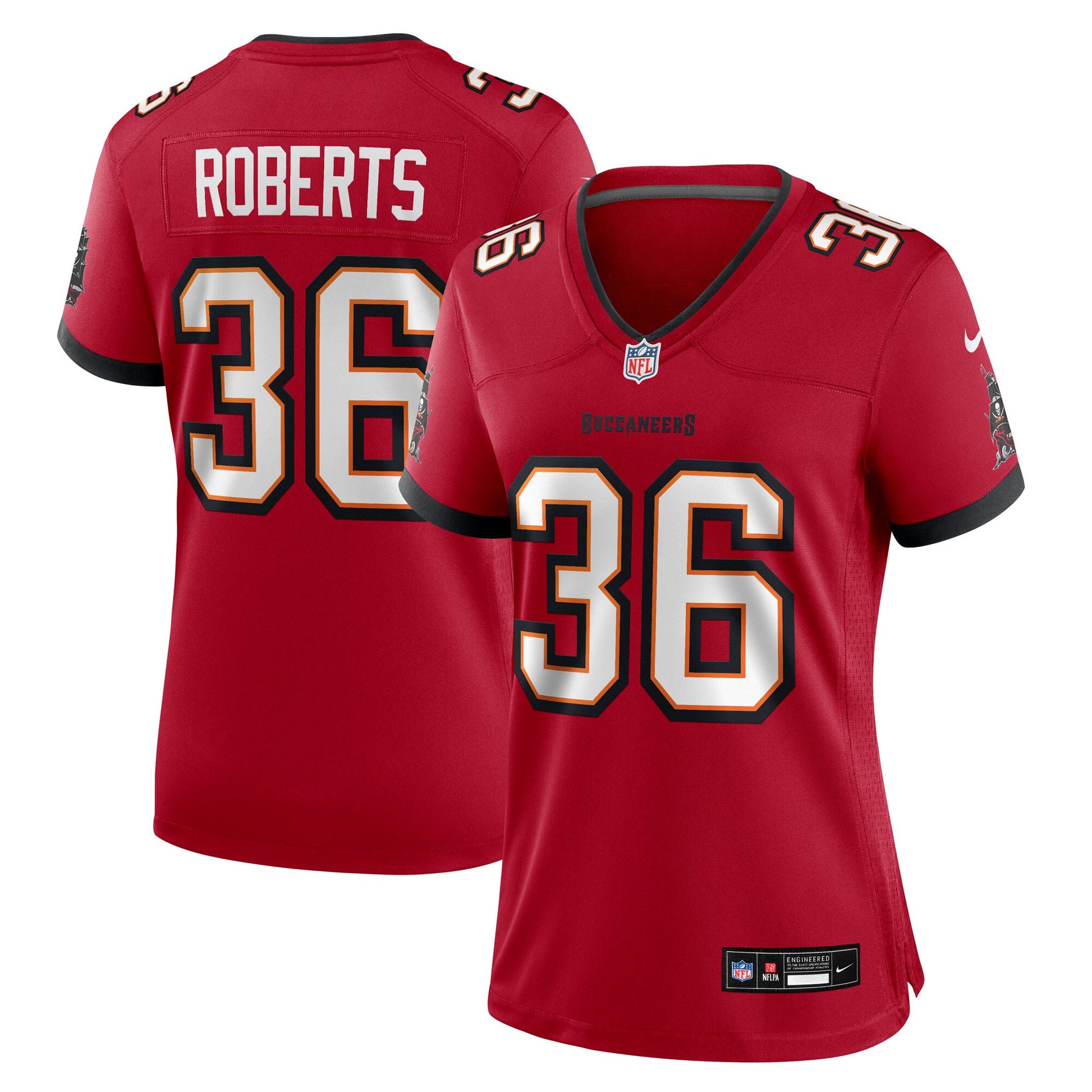 JJ Roberts Tampa Bay Buccaneers Nike Women's Team Game Jersey -  Red