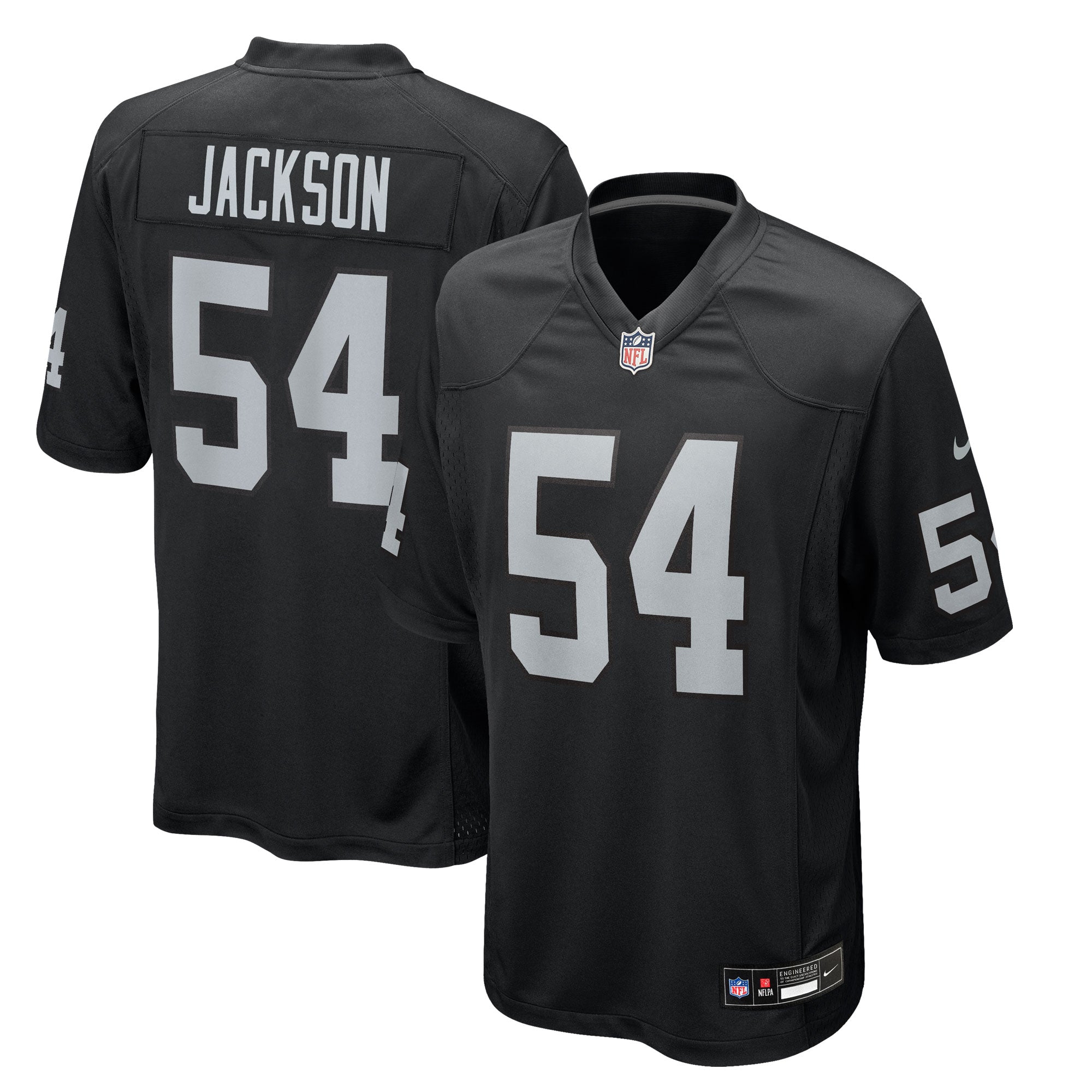 Brennan Jackson Las Vegas Raiders Nike Team Game Jersey -  Black