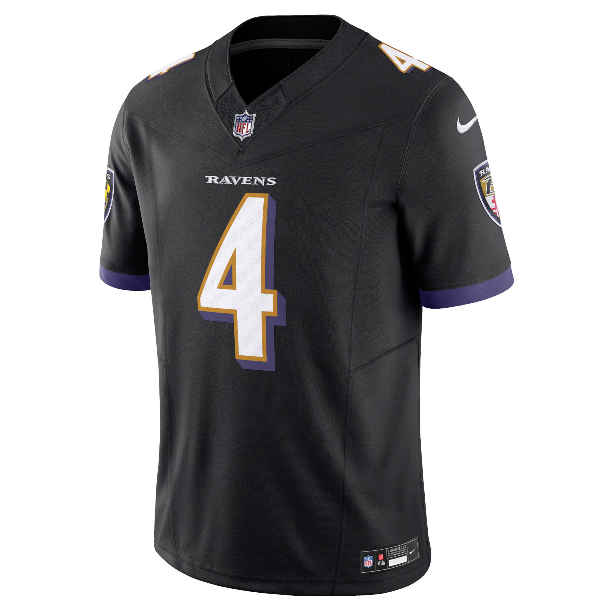 Zay Flowers Baltimore Ravens Nike Alternate Vapor F.U.S.E. Limited Jersey - Black