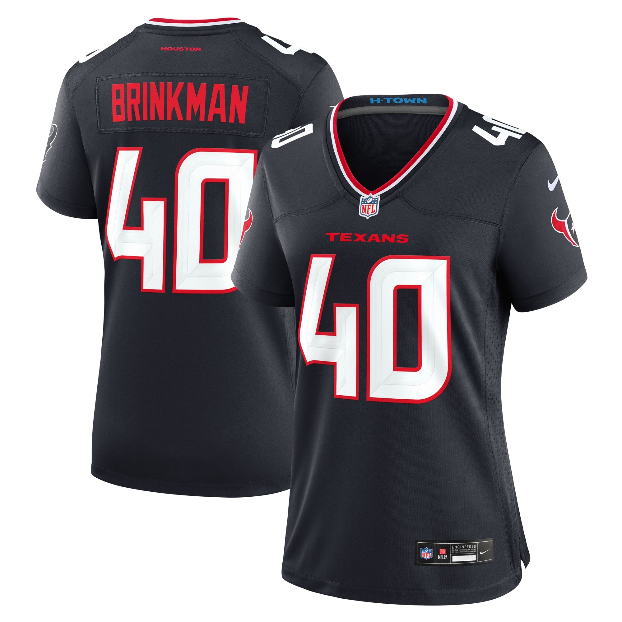 Austin Brinkman Houston Texans Nike Women's Team Game Jersey -  Navy