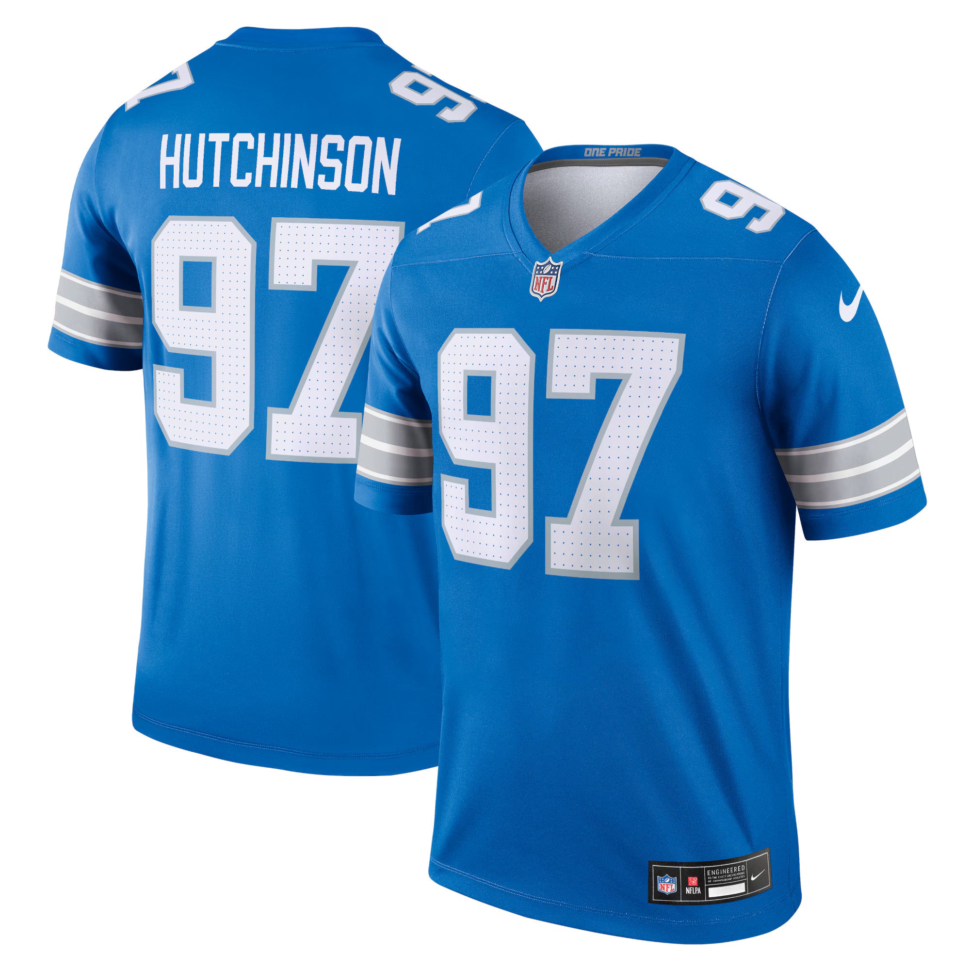 Aidan Hutchinson Detroit Lions Nike Legend Player Performance Top - Blue