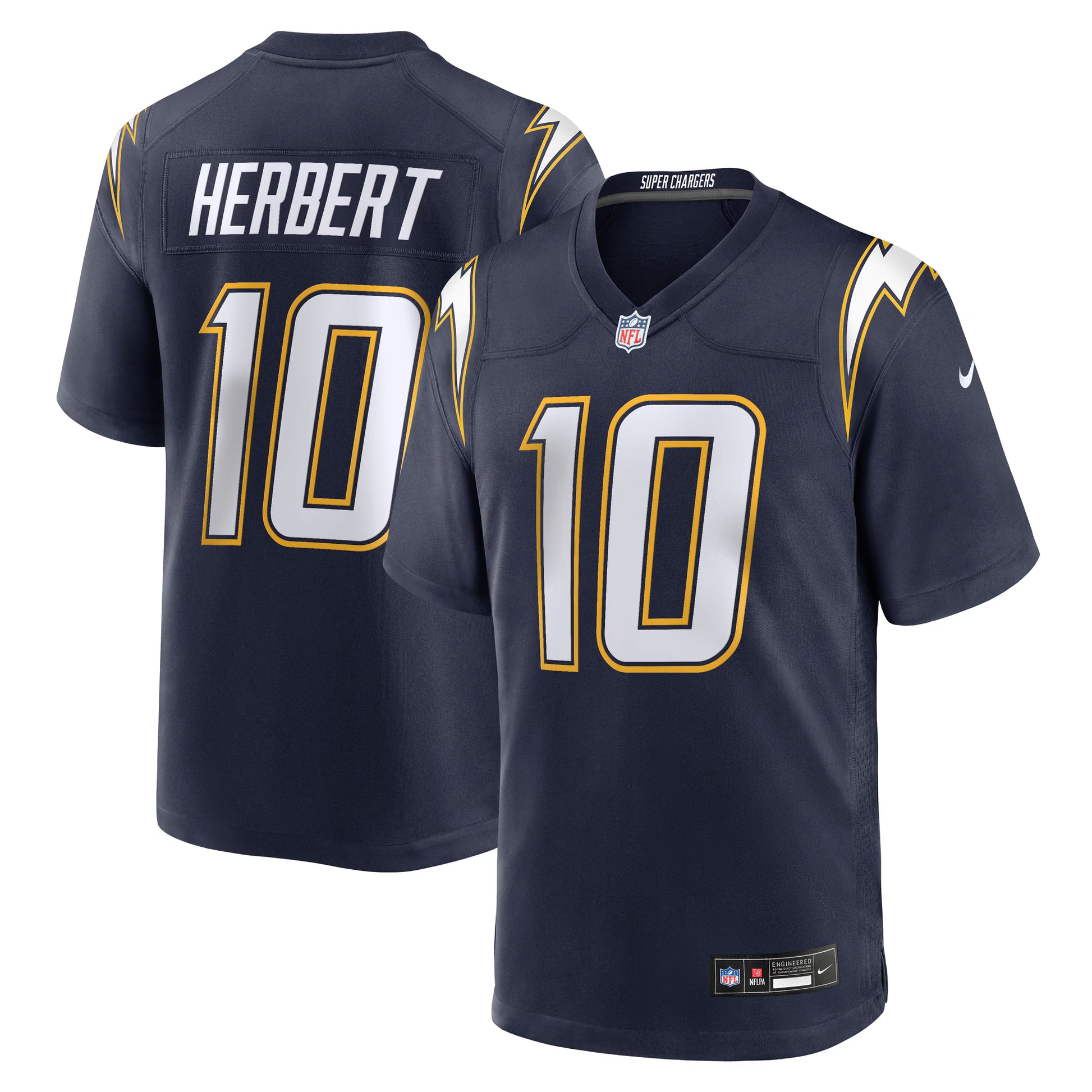 Justin Herbert Los Angeles Chargers Nike Alternate Super Chargers Game Player Jersey - Navy