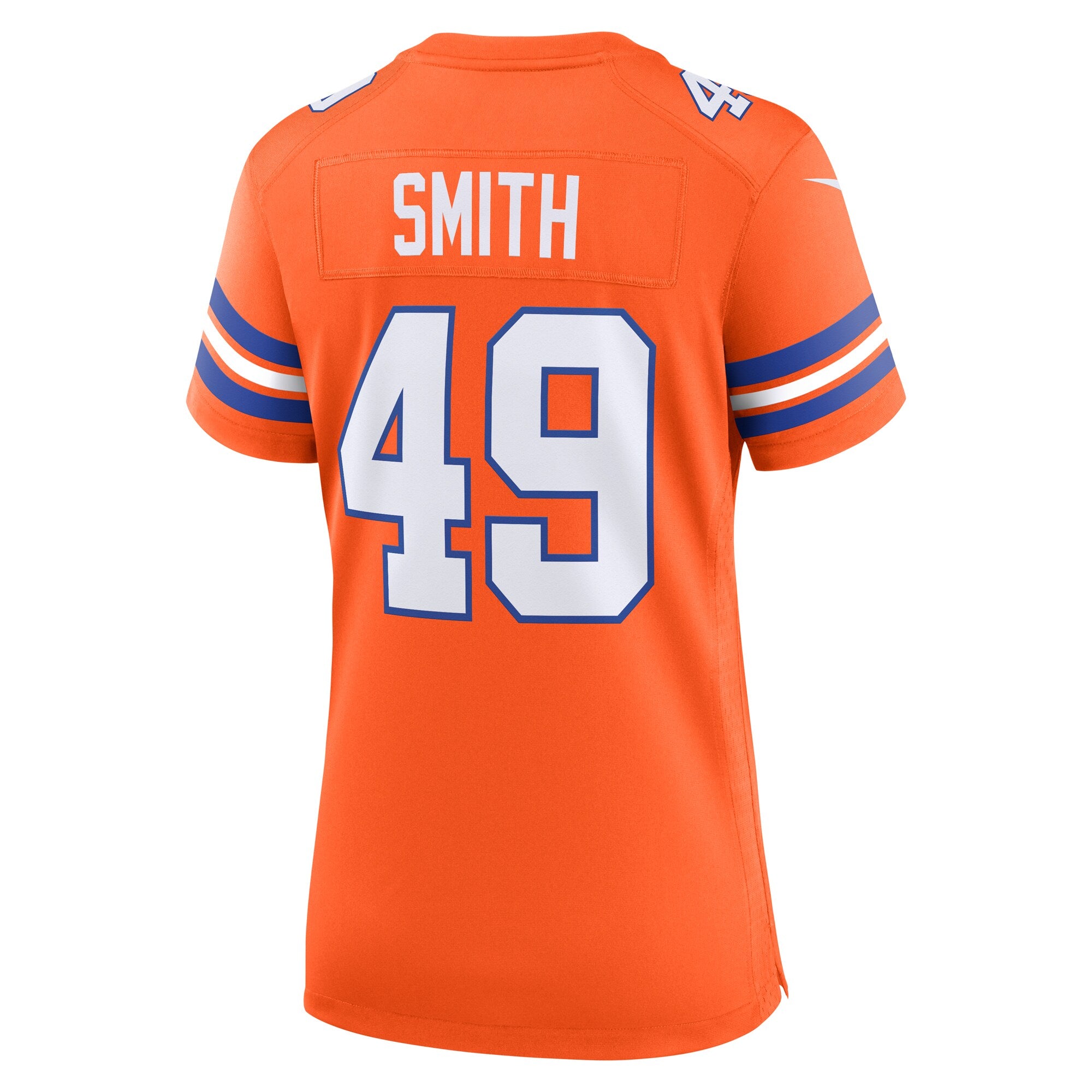 Dennis Smith Denver Broncos Nike Women's Mile High Collection 1977 Throwback Retired Player Game Jersey - Orange
