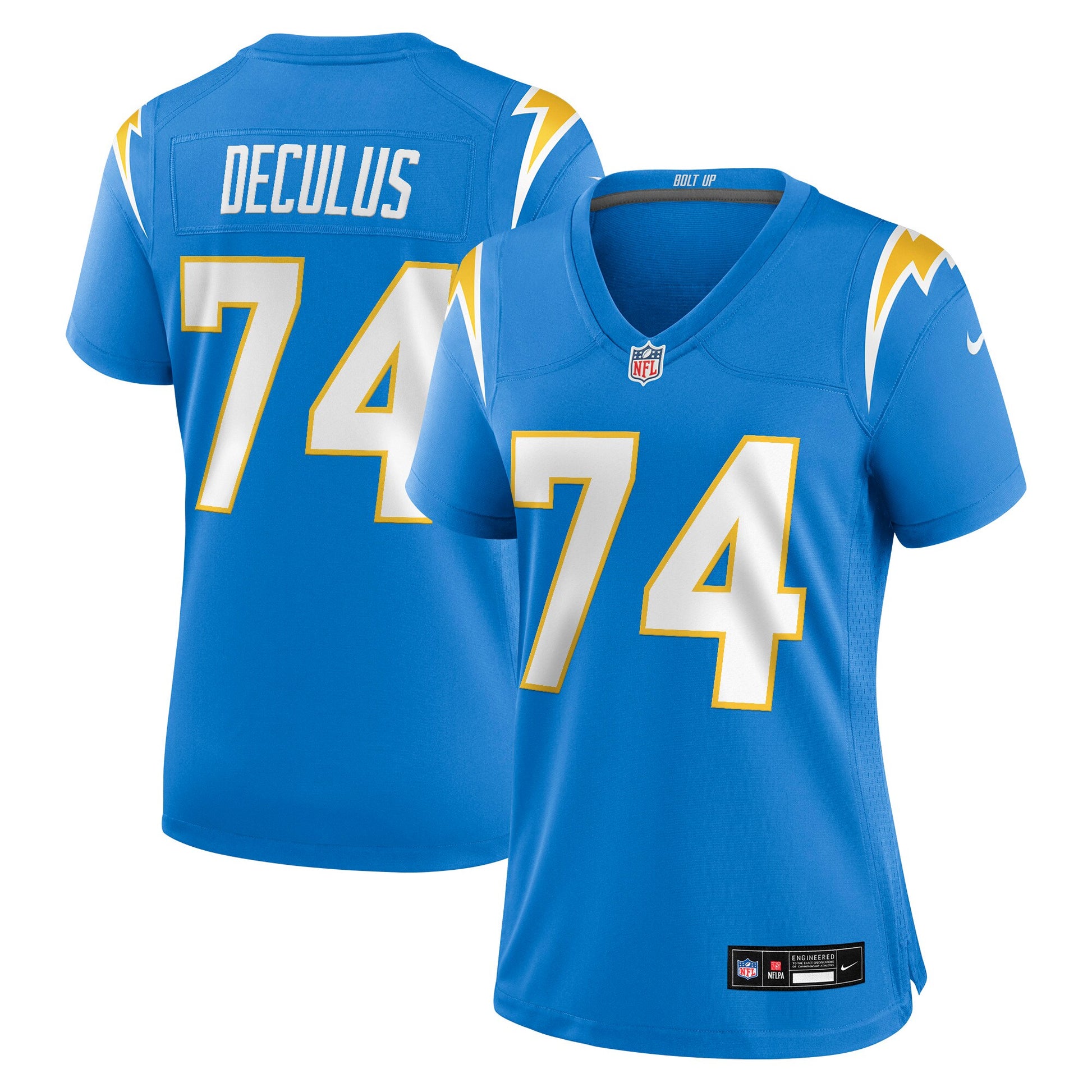 Austin Deculus Los Angeles Chargers Nike Women's Team Game Jersey -  Powder Blue