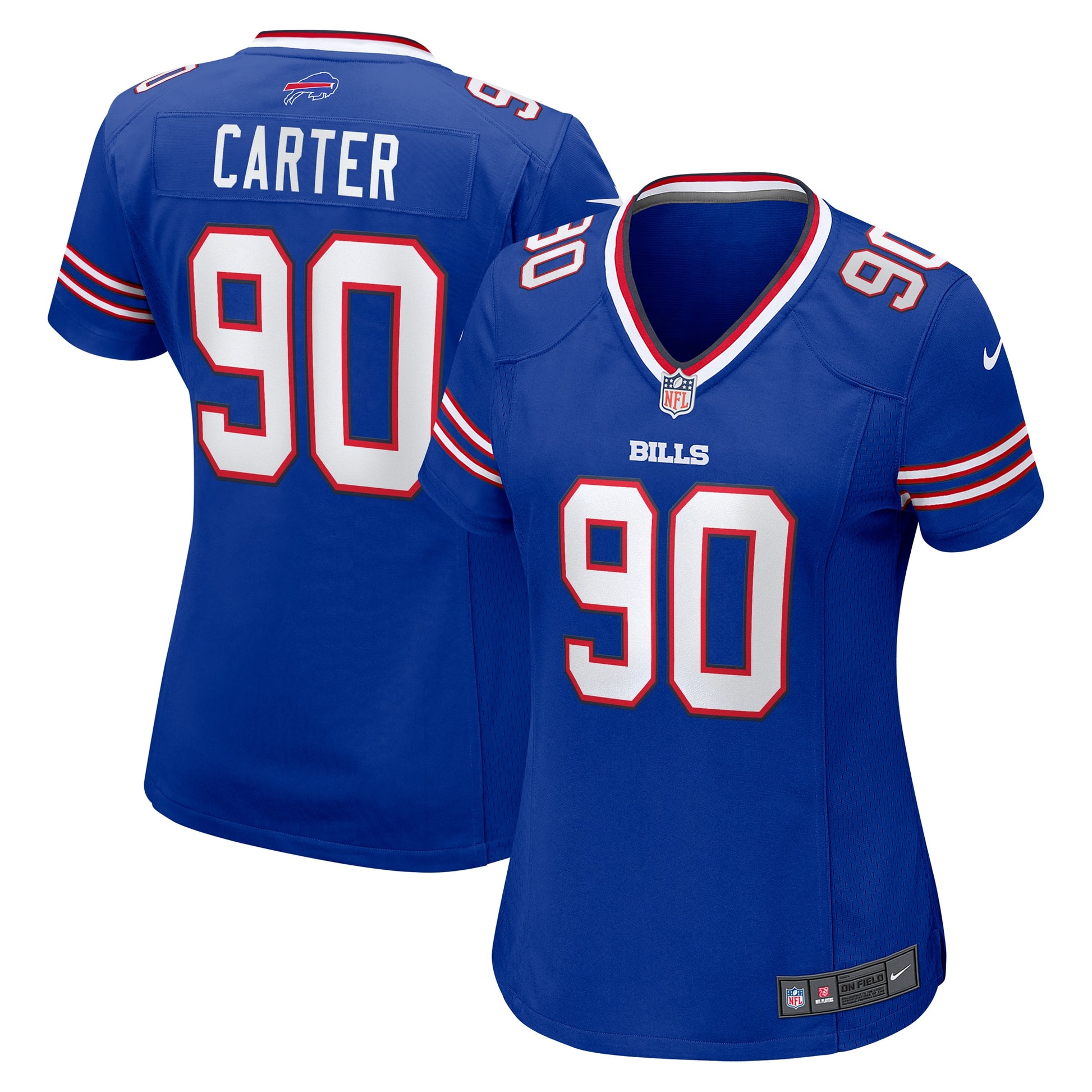 DeWayne Carter Buffalo Bills Nike Women's  Game Jersey -  Royal