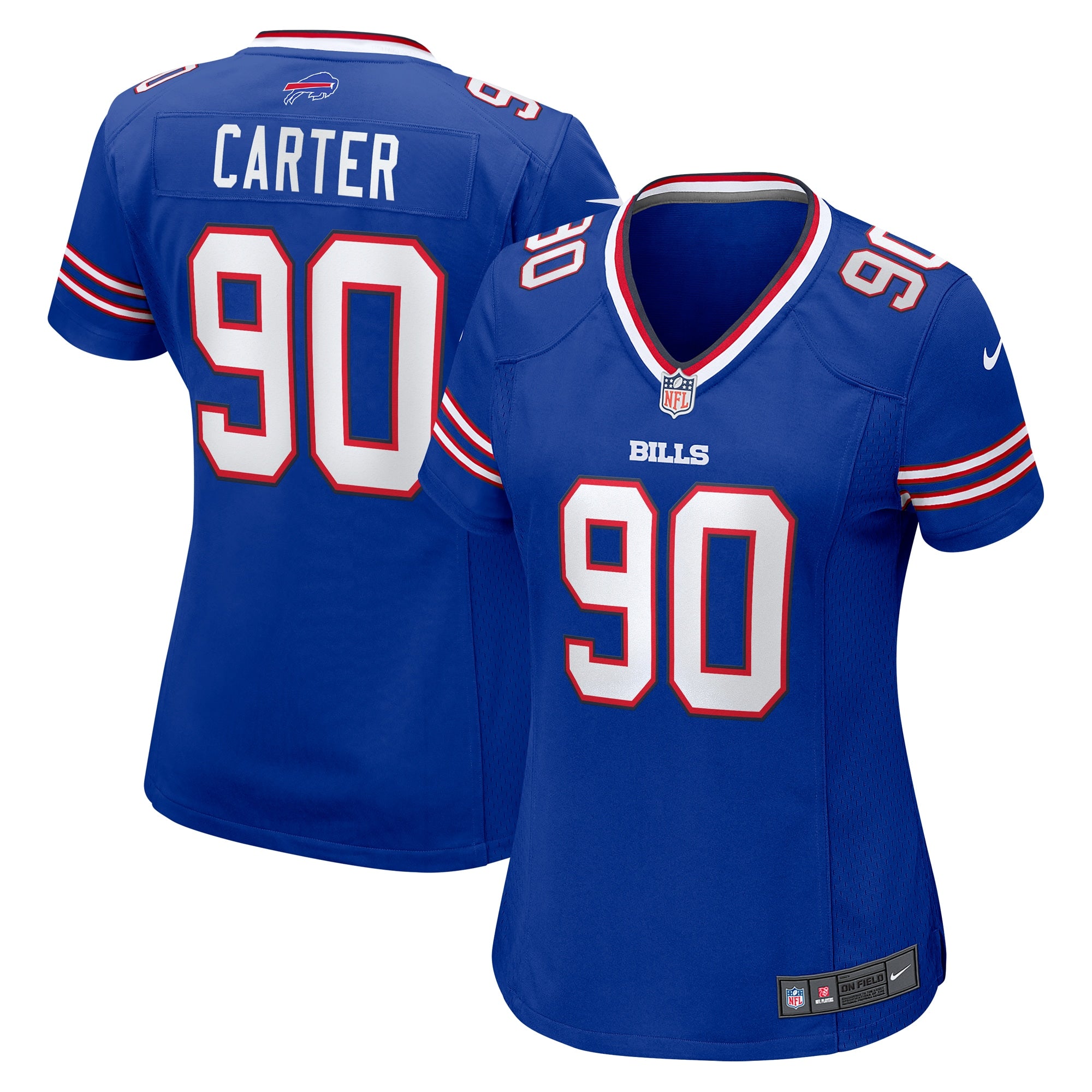 DeWayne Carter Buffalo Bills Nike Women's  Game Jersey -  Royal