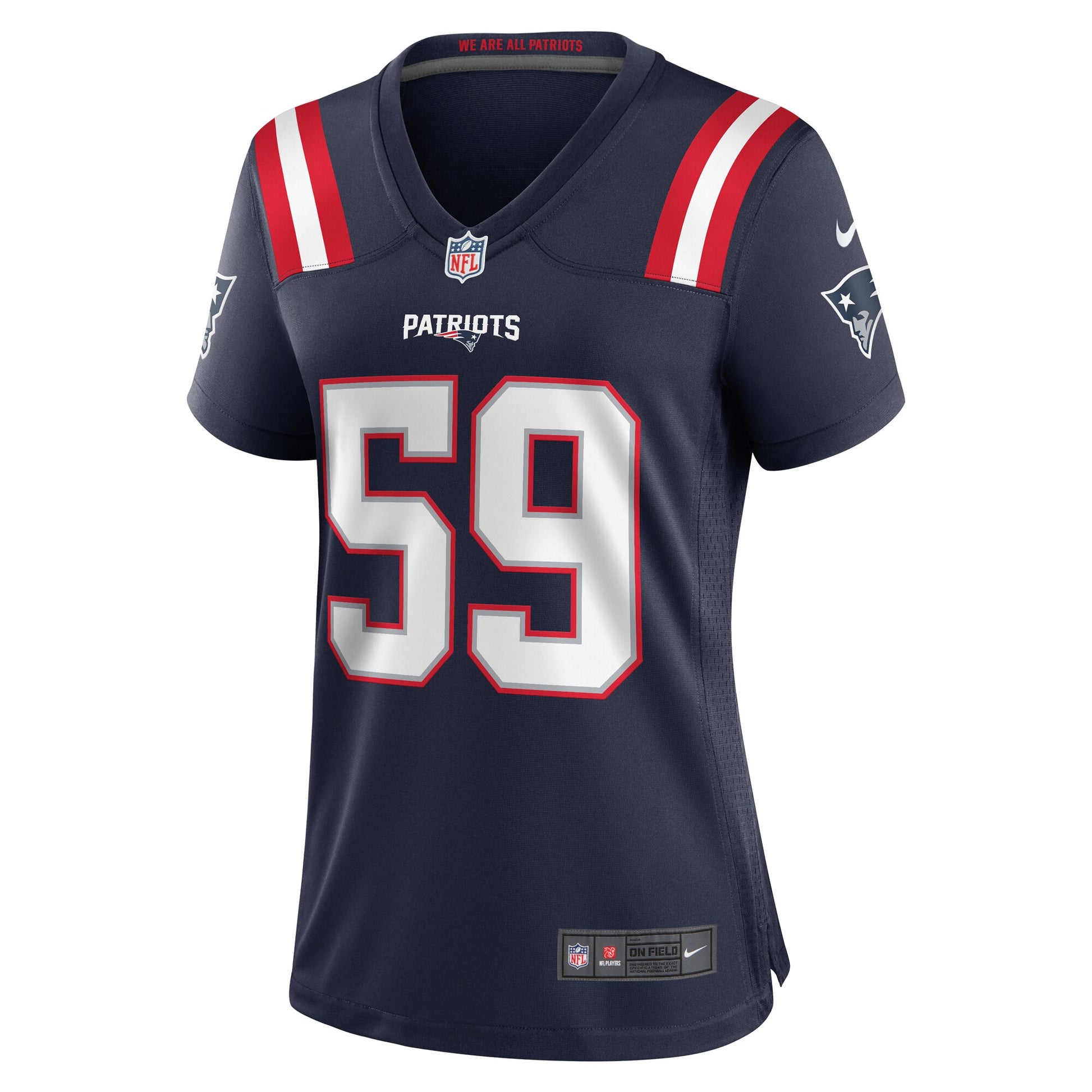 Vederian Lowe New England Patriots Nike Women's Game Jersey - Navy